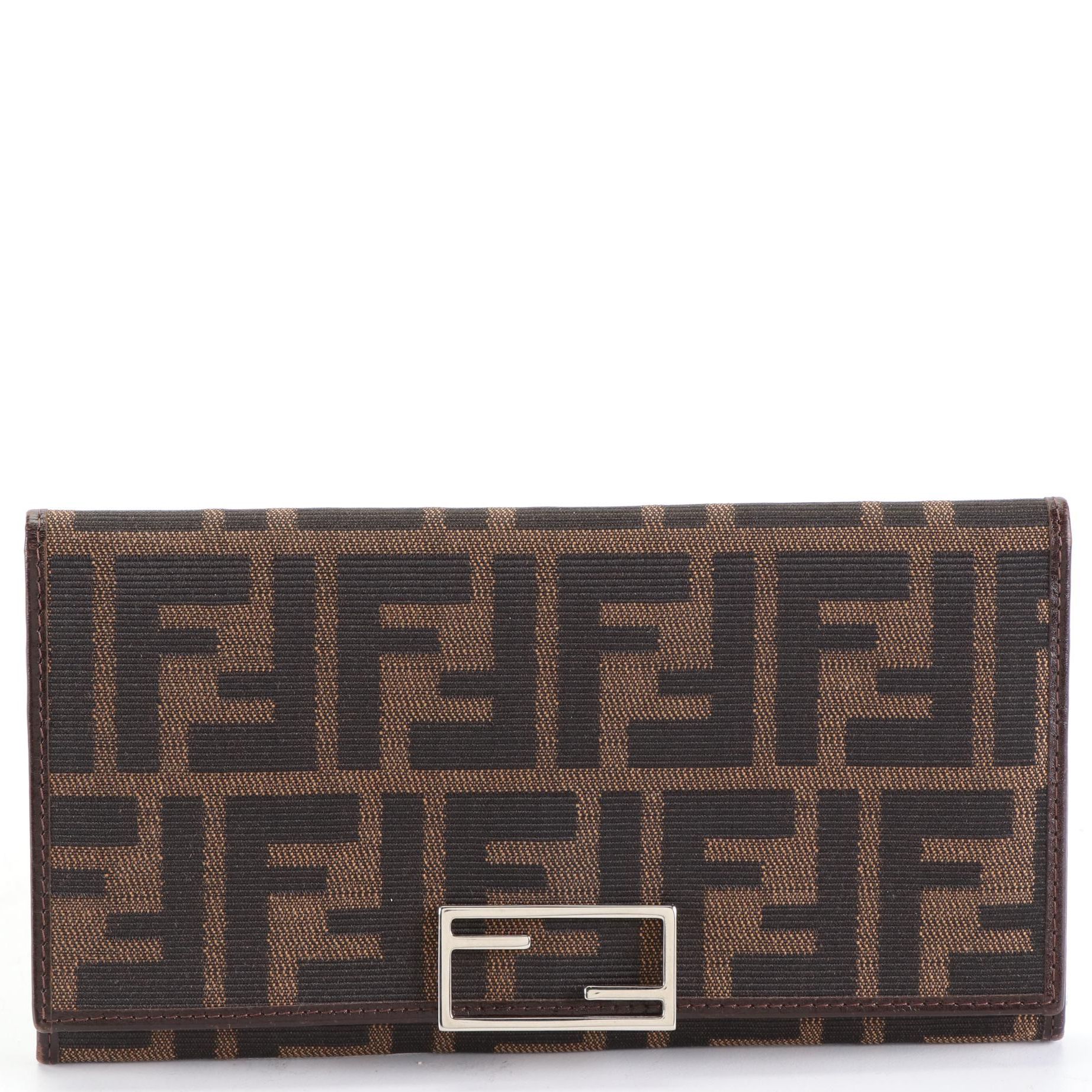 Fendi Zucca Canvas and Leather Wallet