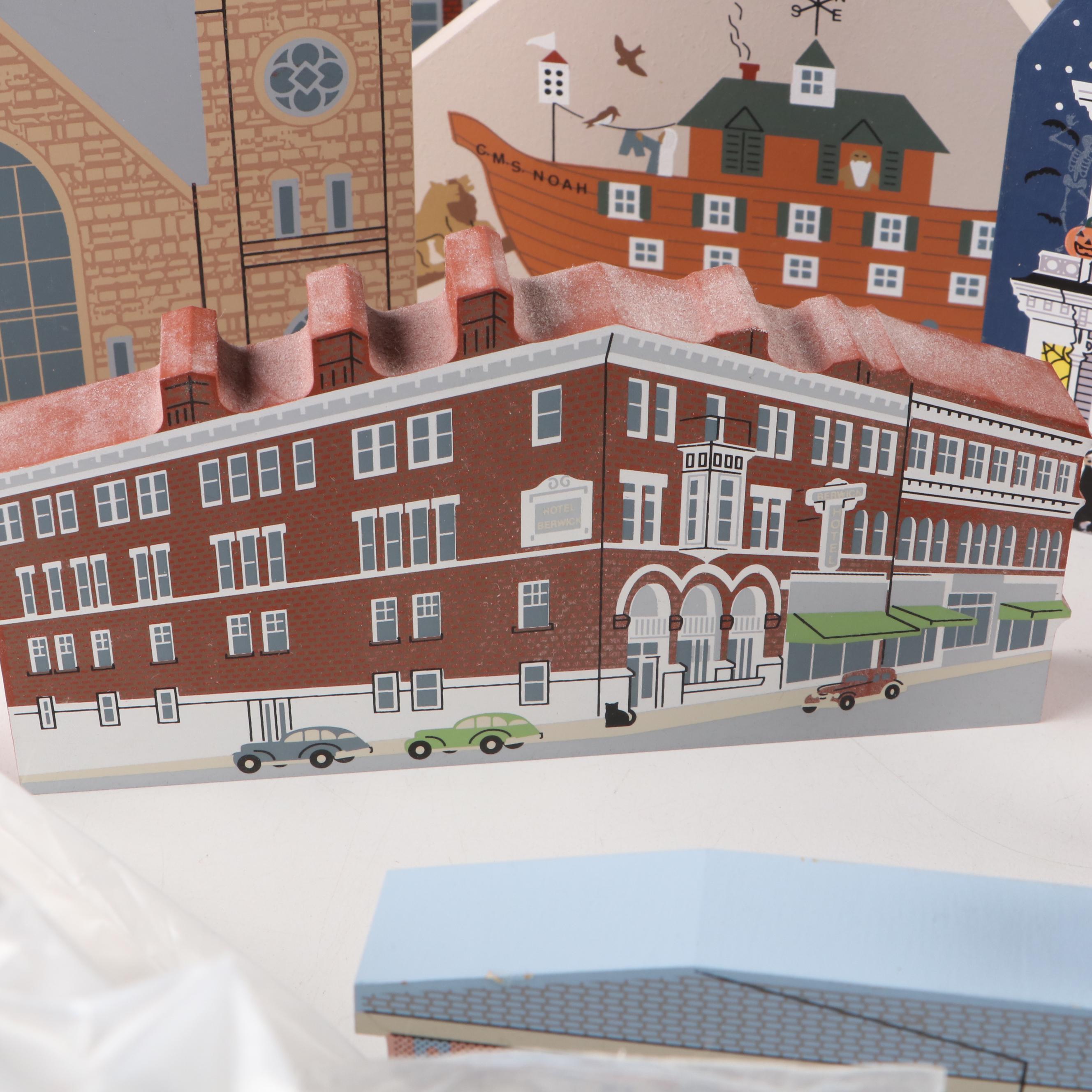 The Cat's Meow Hand-Painted Wooden Buildings and Other Decor