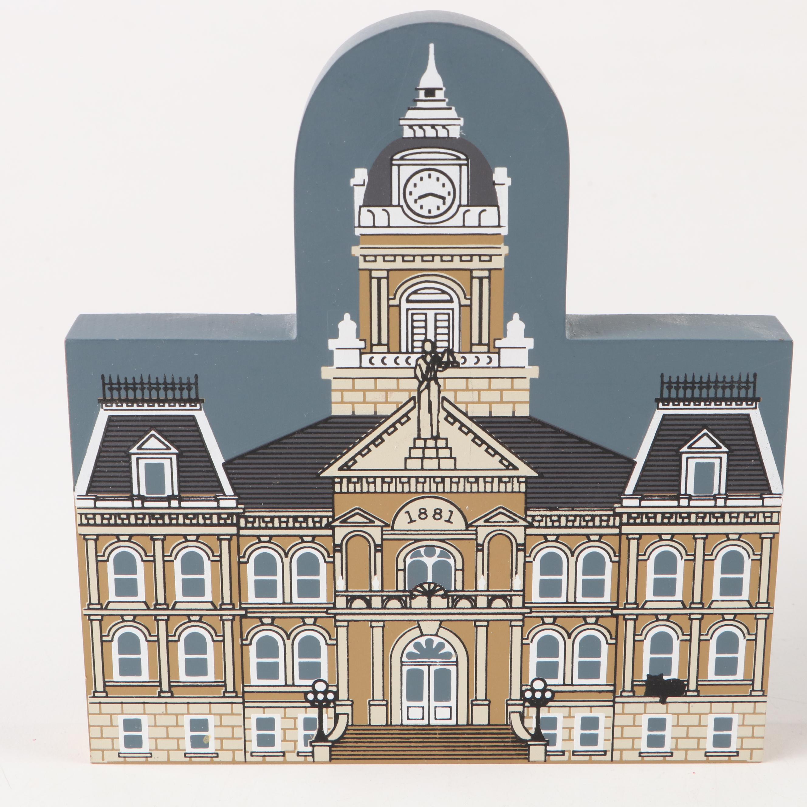 The Cat's Meow Hand-Painted Wooden Buildings and Other Decor