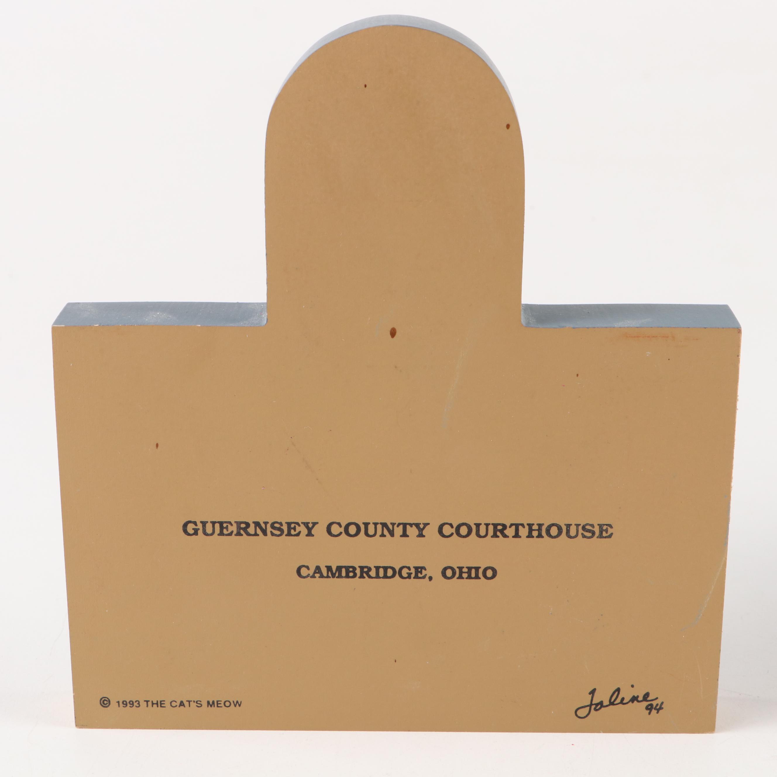 The Cat's Meow Hand-Painted Wooden Buildings and Other Decor