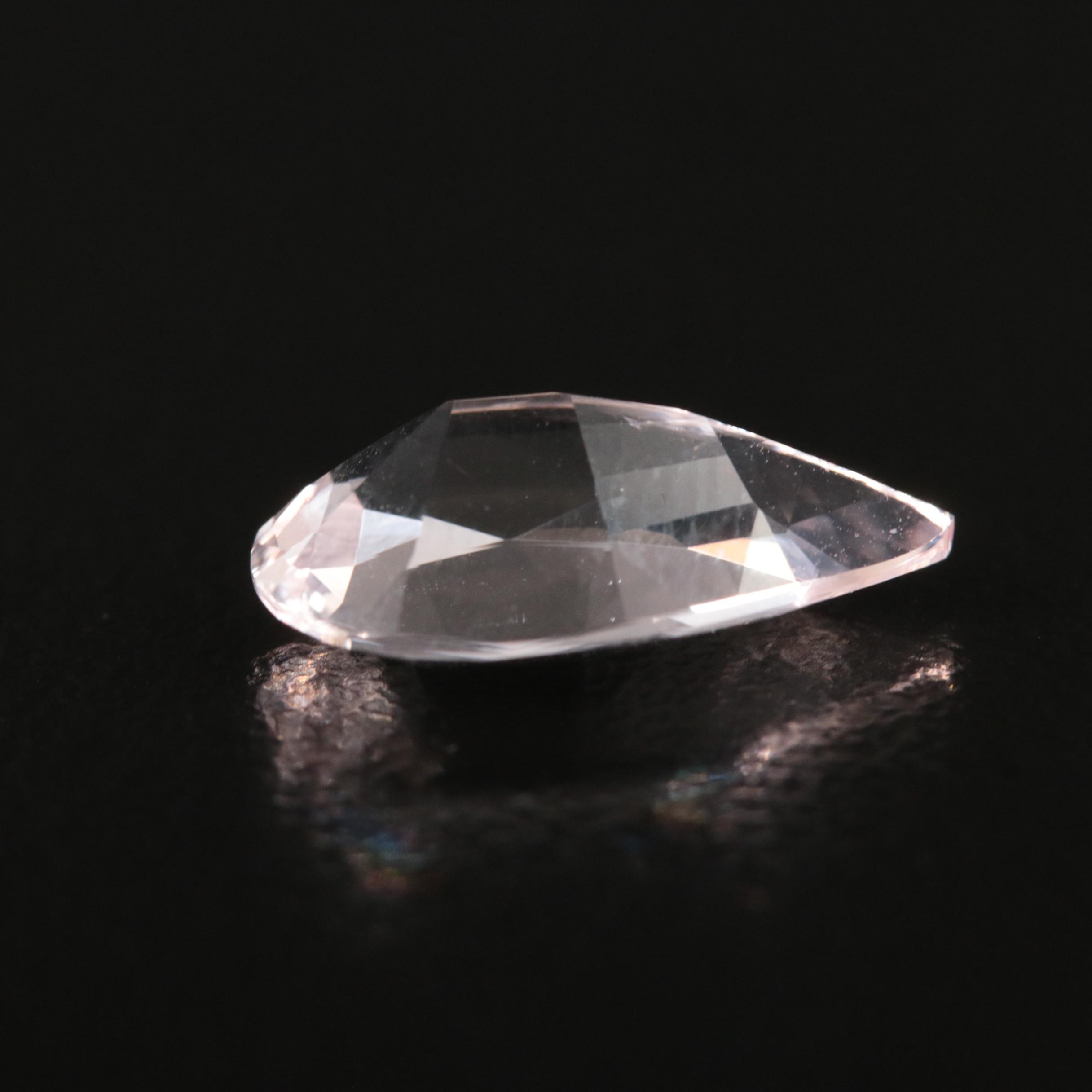 Loose 3.15 CT Pear Faceted Morganite
