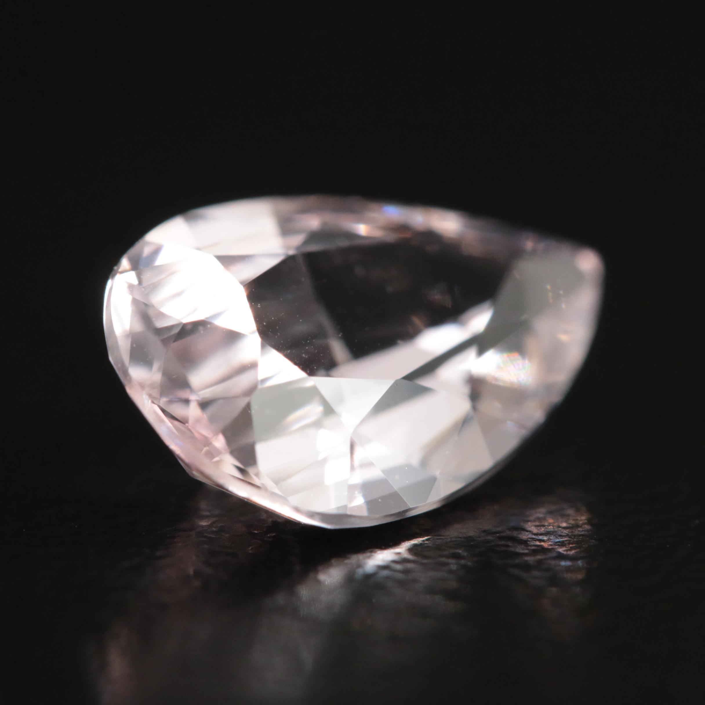 Loose 3.15 CT Pear Faceted Morganite
