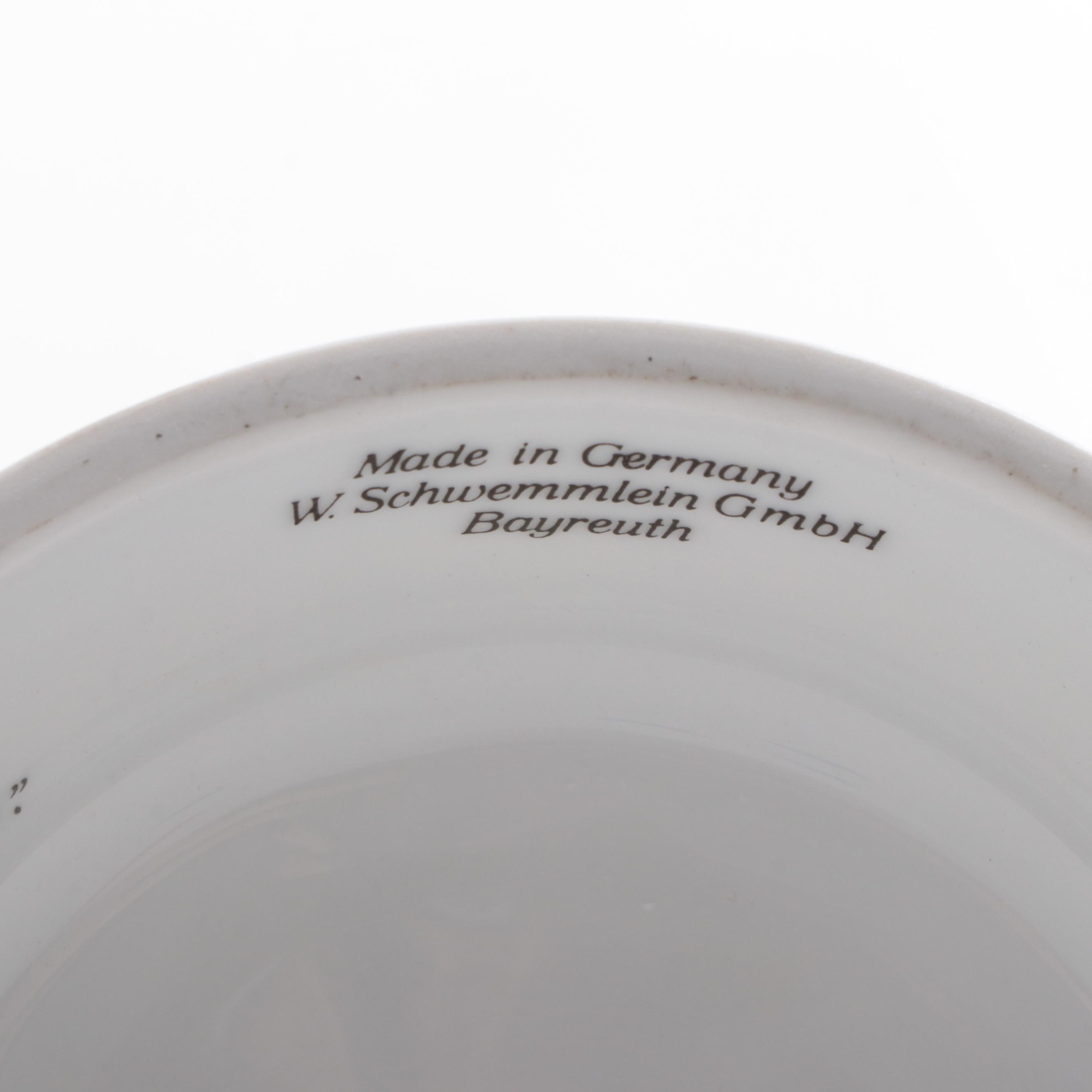 German Porcelain Battle of Bull Run Beer Stein