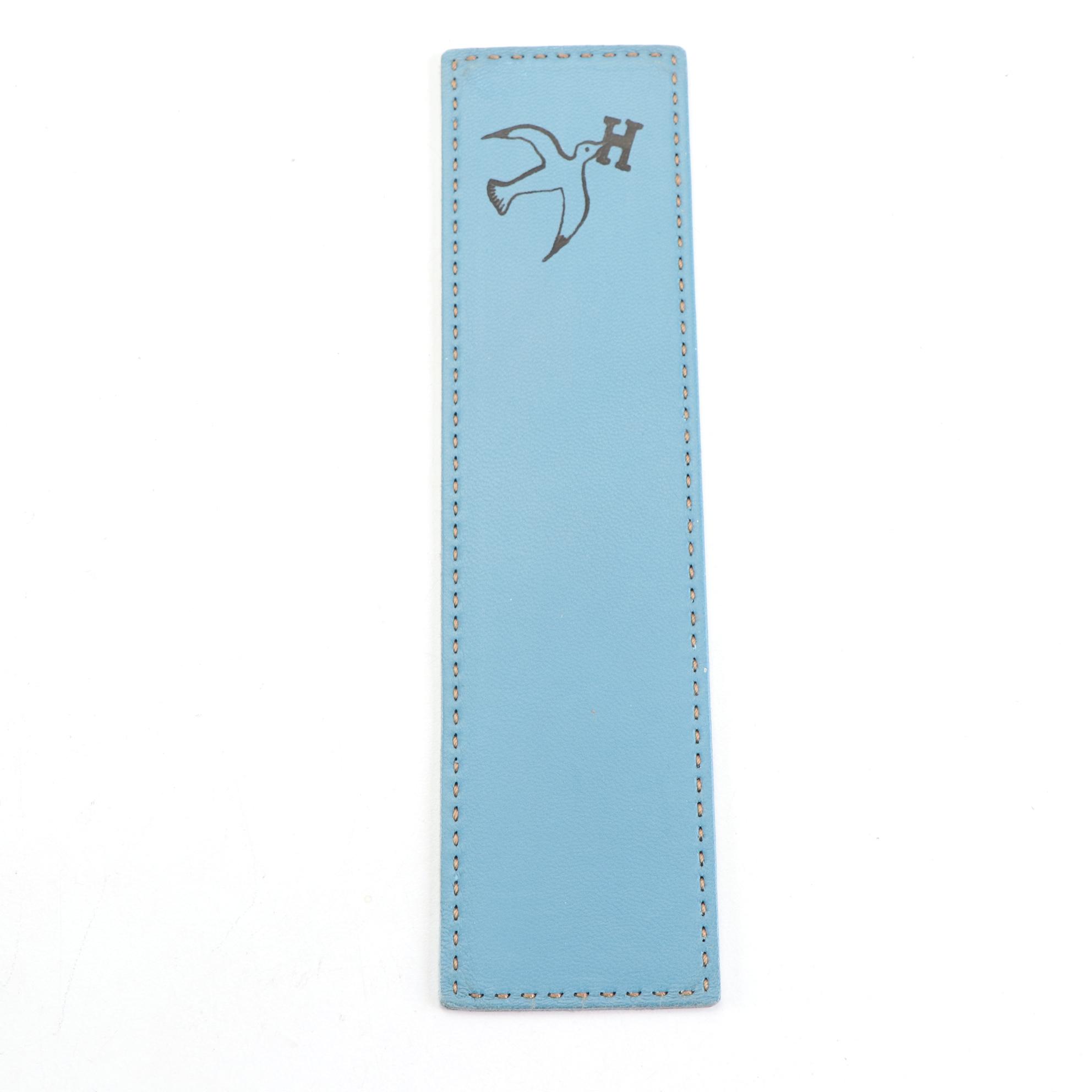 Hermès Letters Bookmark in Lambskin Leather with Box