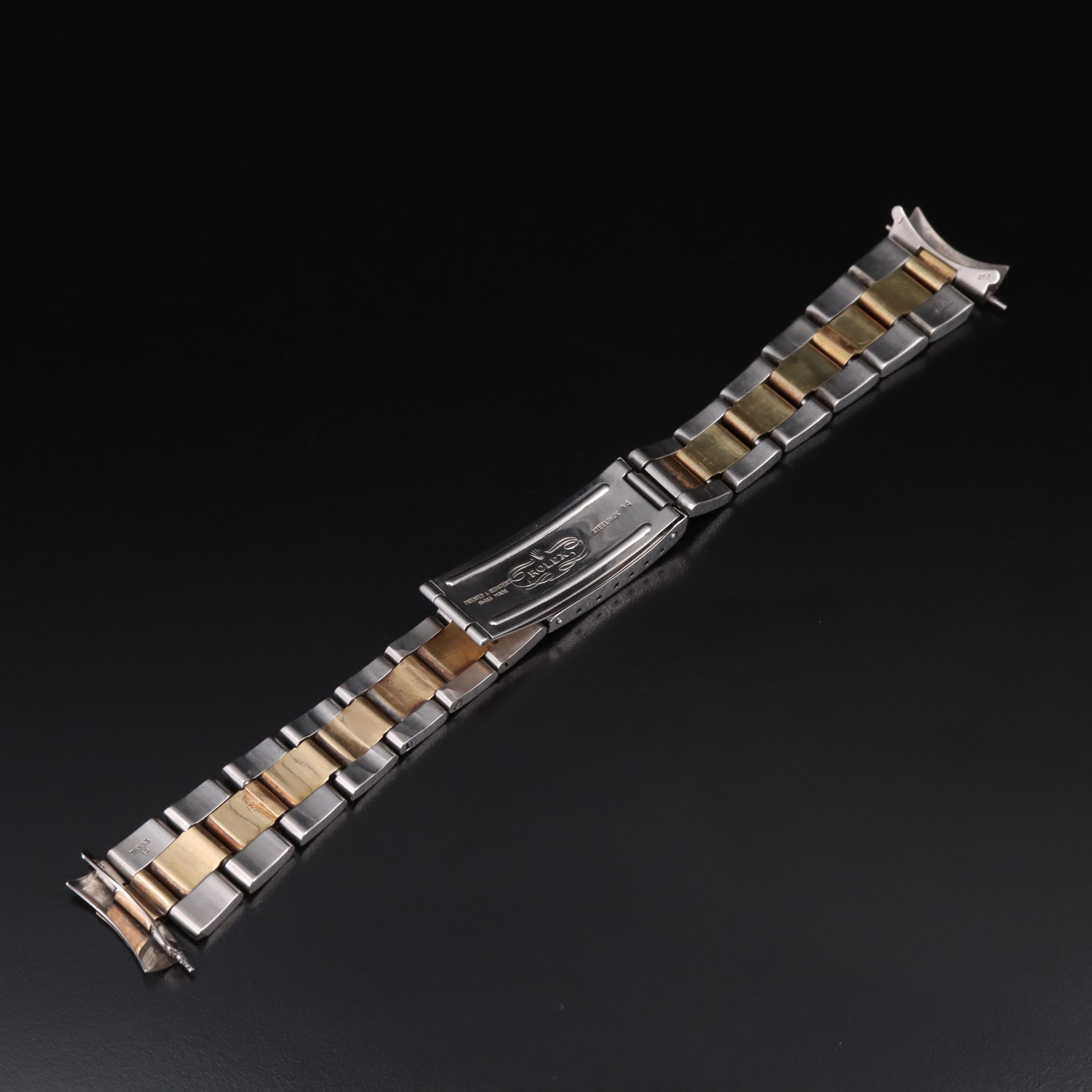 Rolex Oyster 14K and Stainless Steel Bracelet