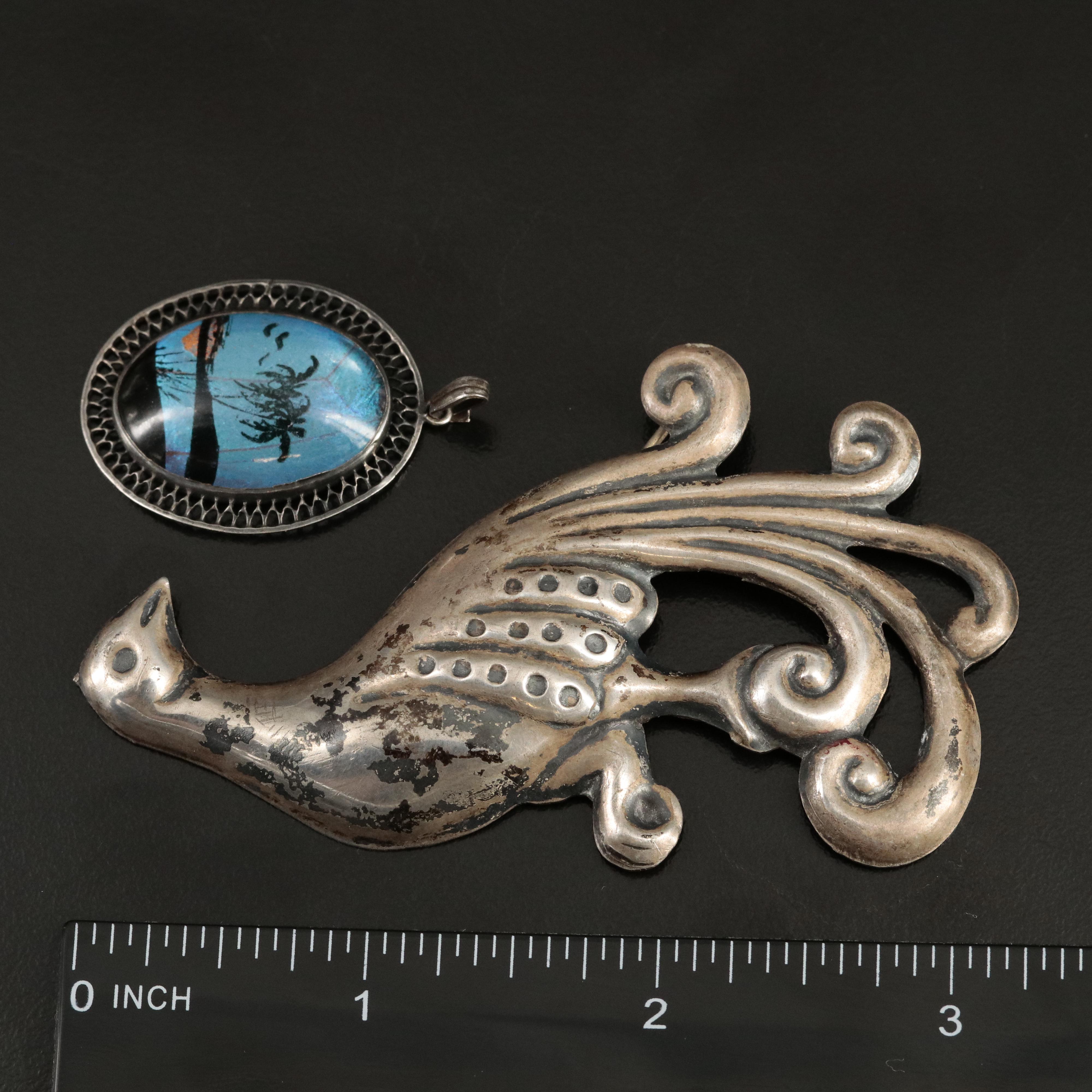 800 Silver Quartz Set, Sterling and 900 Silver Featured in Jewelry Collection