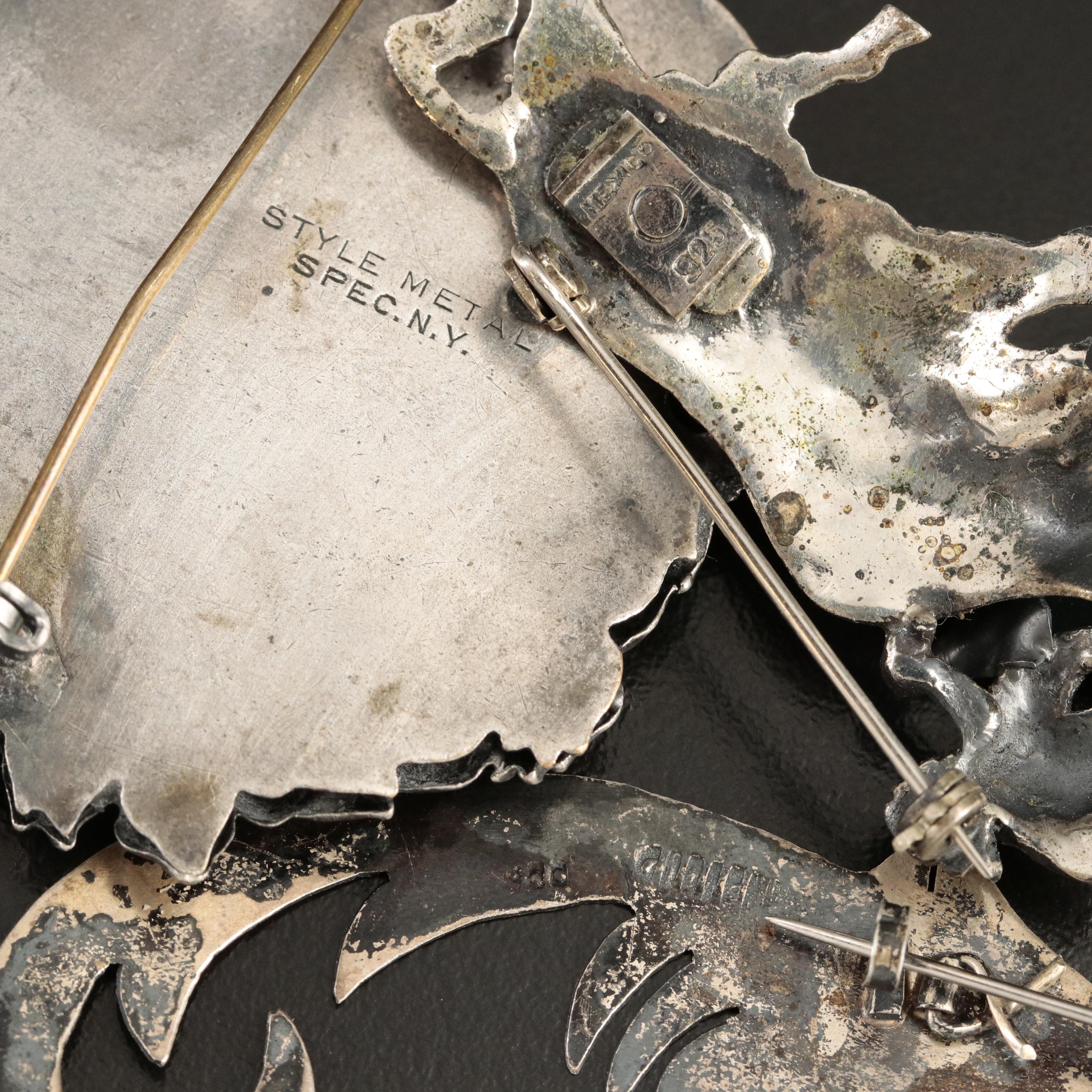 800 Silver Quartz Set, Sterling and 900 Silver Featured in Jewelry Collection