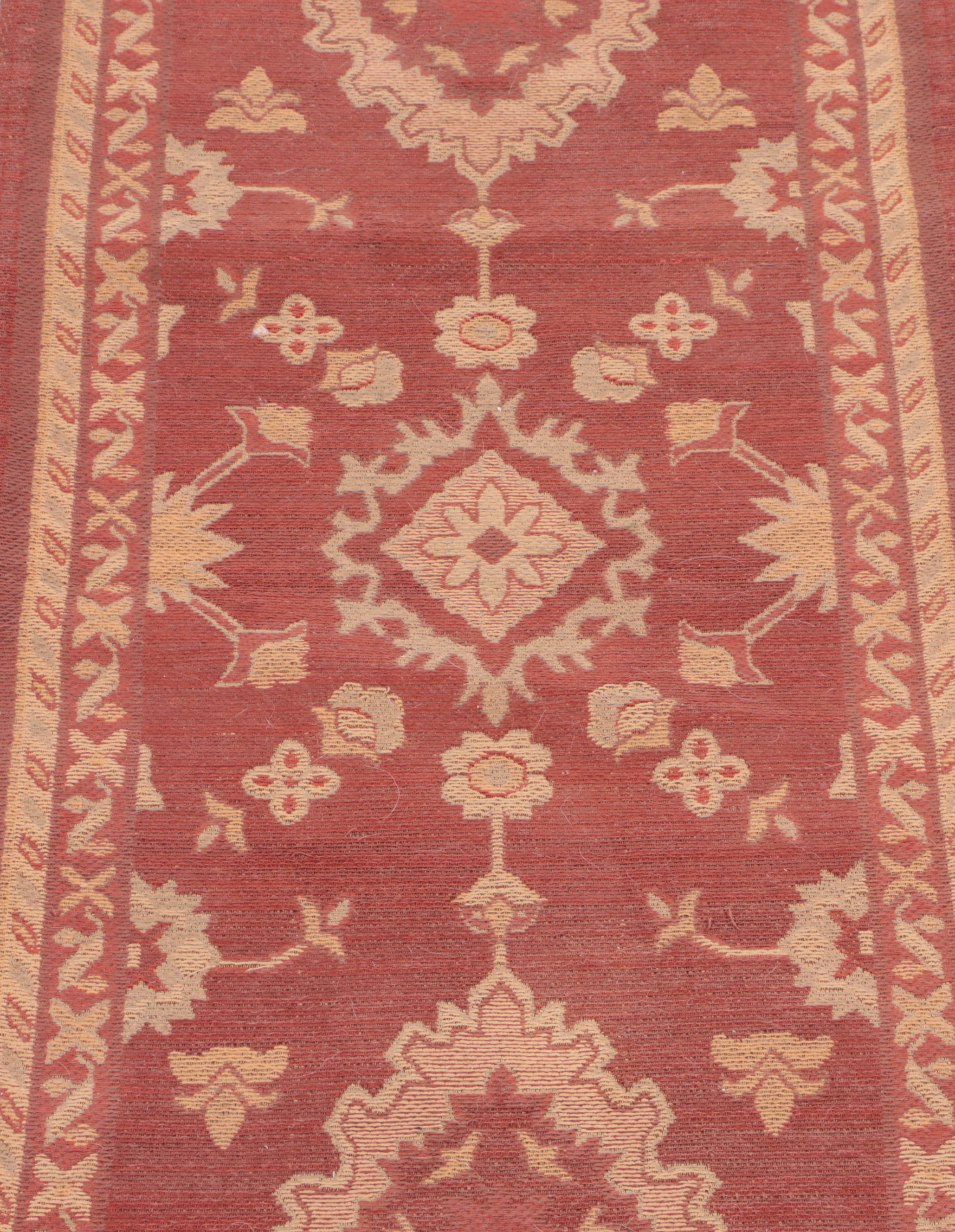 2'4 x 7'5 Machine Made Indian Tapestry Flat Weave Carpet Runner