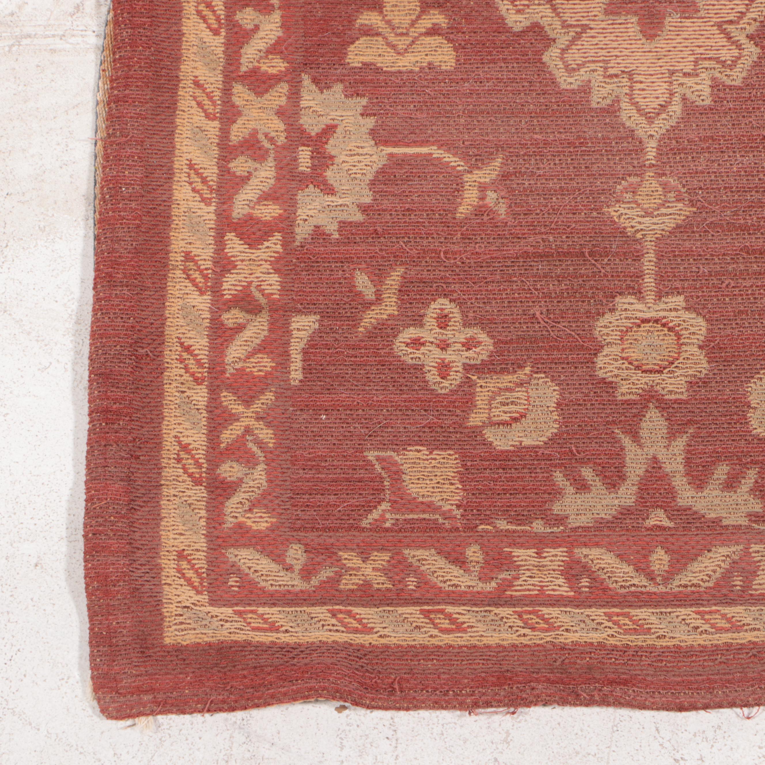 2'4 x 7'5 Machine Made Indian Tapestry Flat Weave Carpet Runner