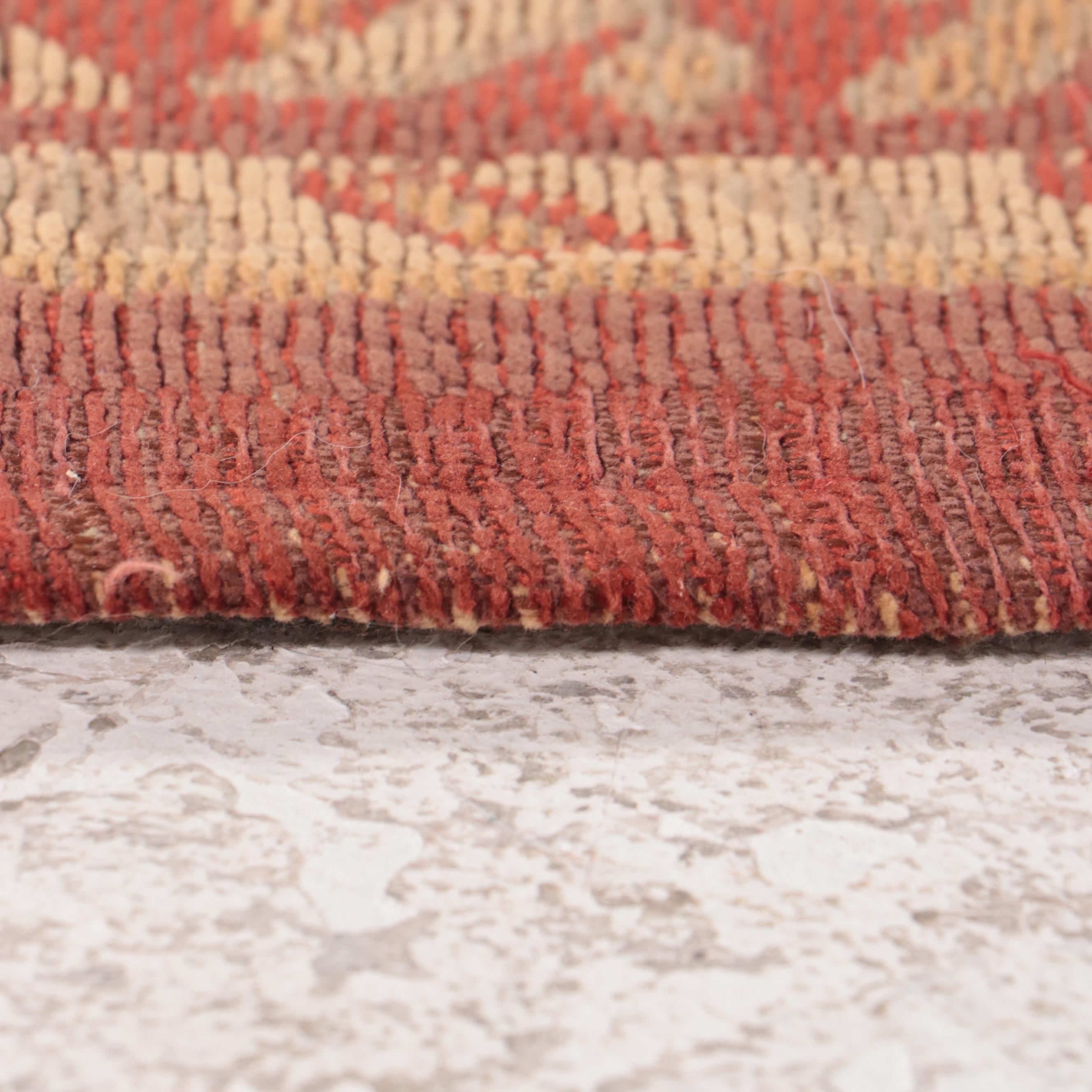 2'4 x 7'5 Machine Made Indian Tapestry Flat Weave Carpet Runner