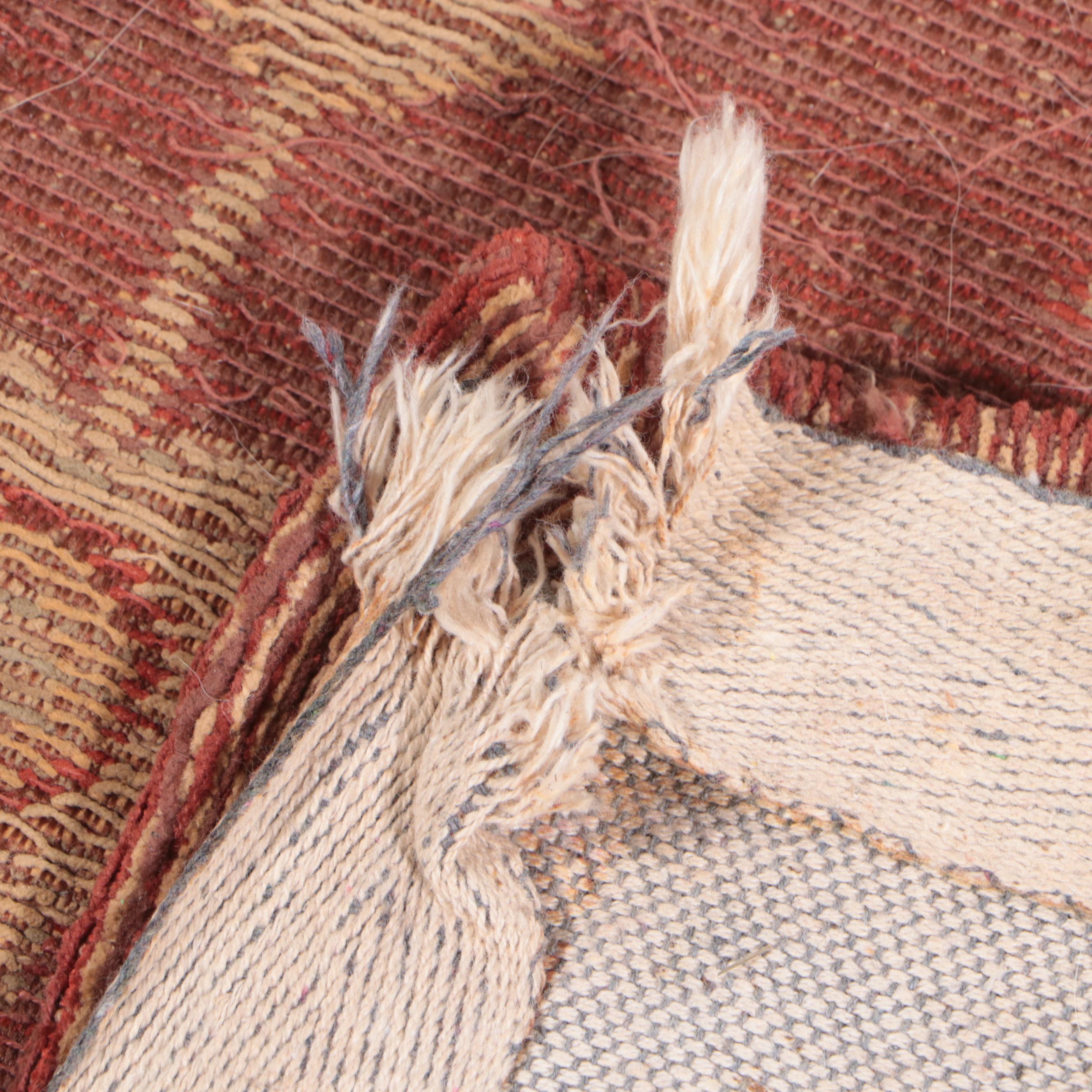 2'4 x 7'5 Machine Made Indian Tapestry Flat Weave Carpet Runner