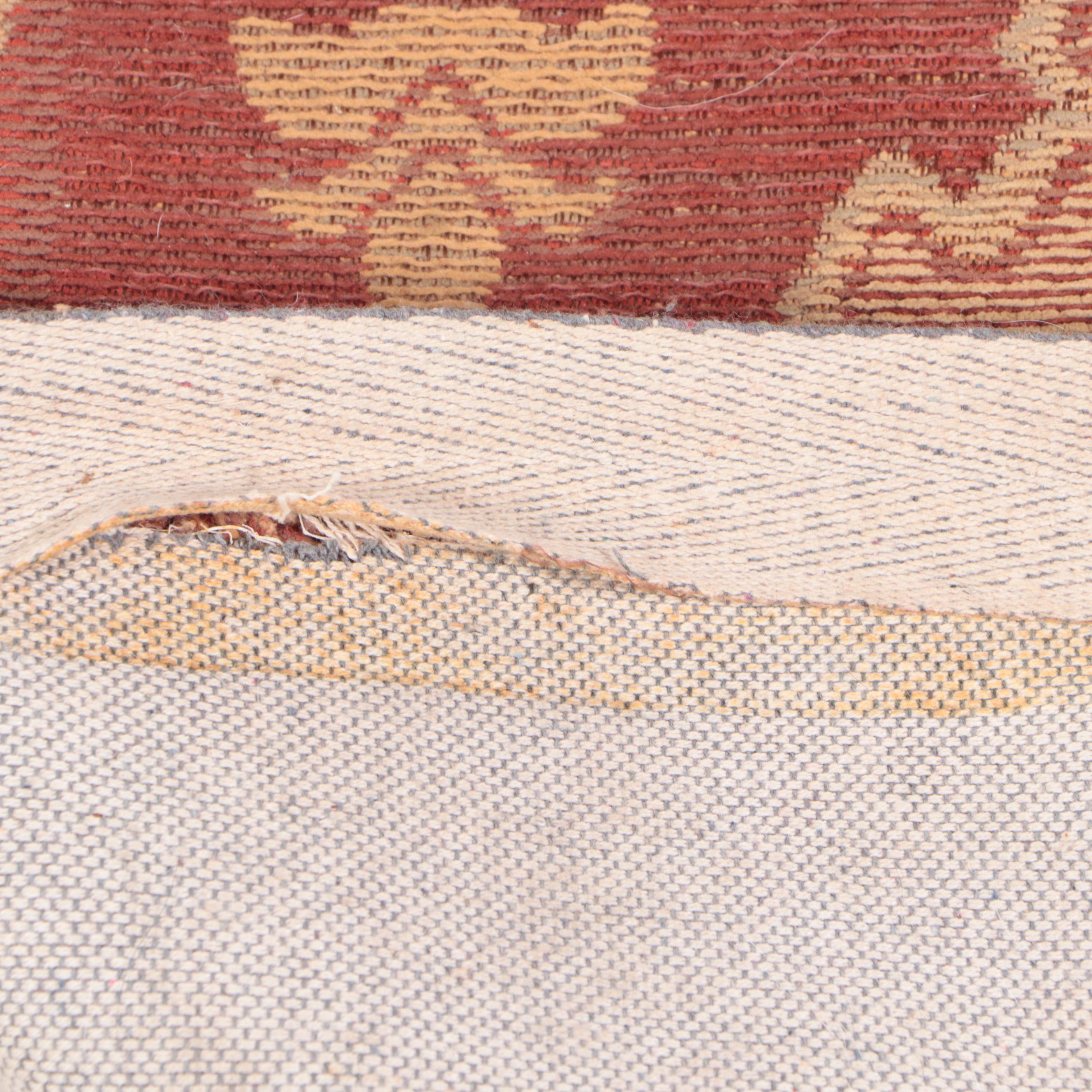 2'4 x 7'5 Machine Made Indian Tapestry Flat Weave Carpet Runner