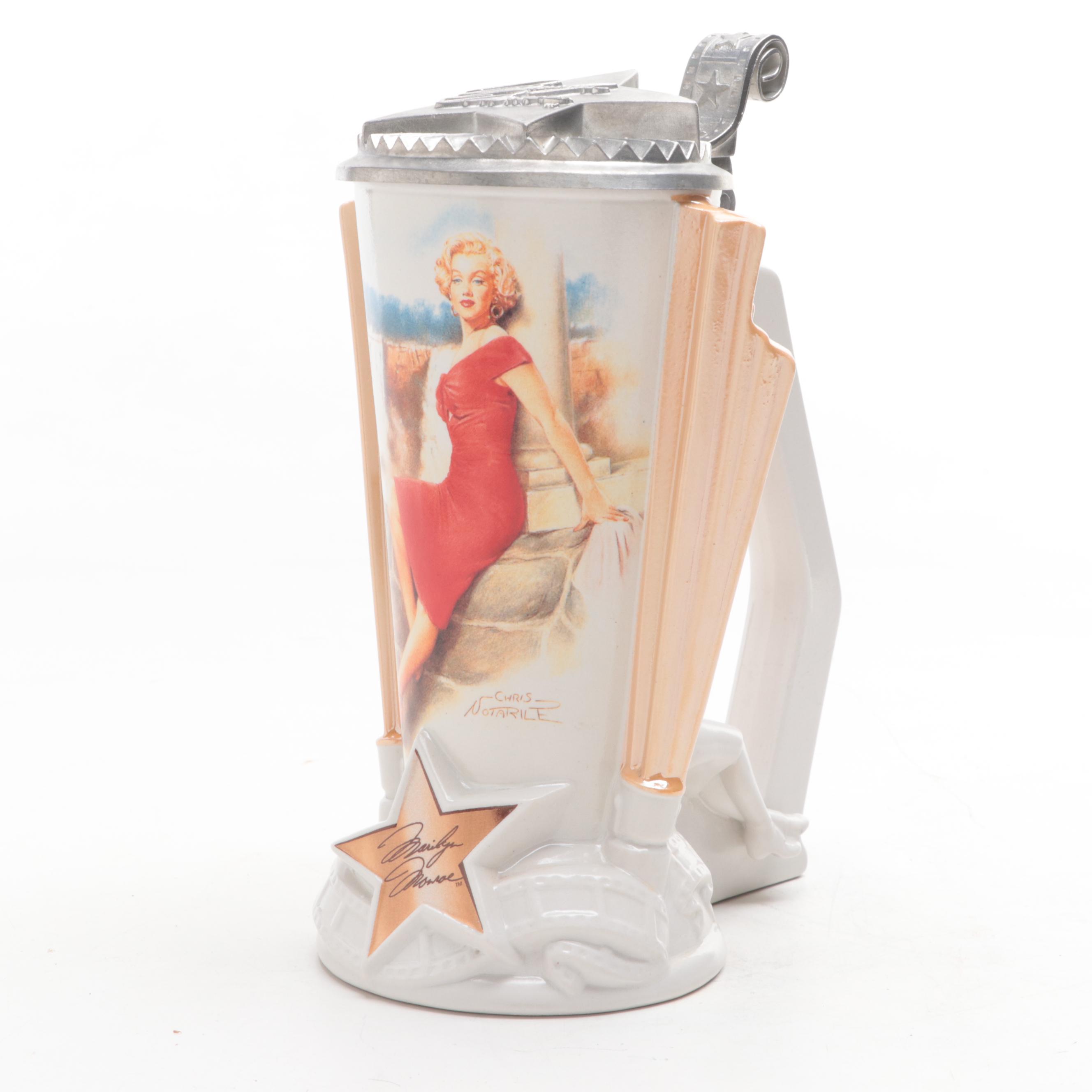 Longton Crown Cinema Sweetheart "Niagara" Marilyn Monroe Ceramic Beer Stein