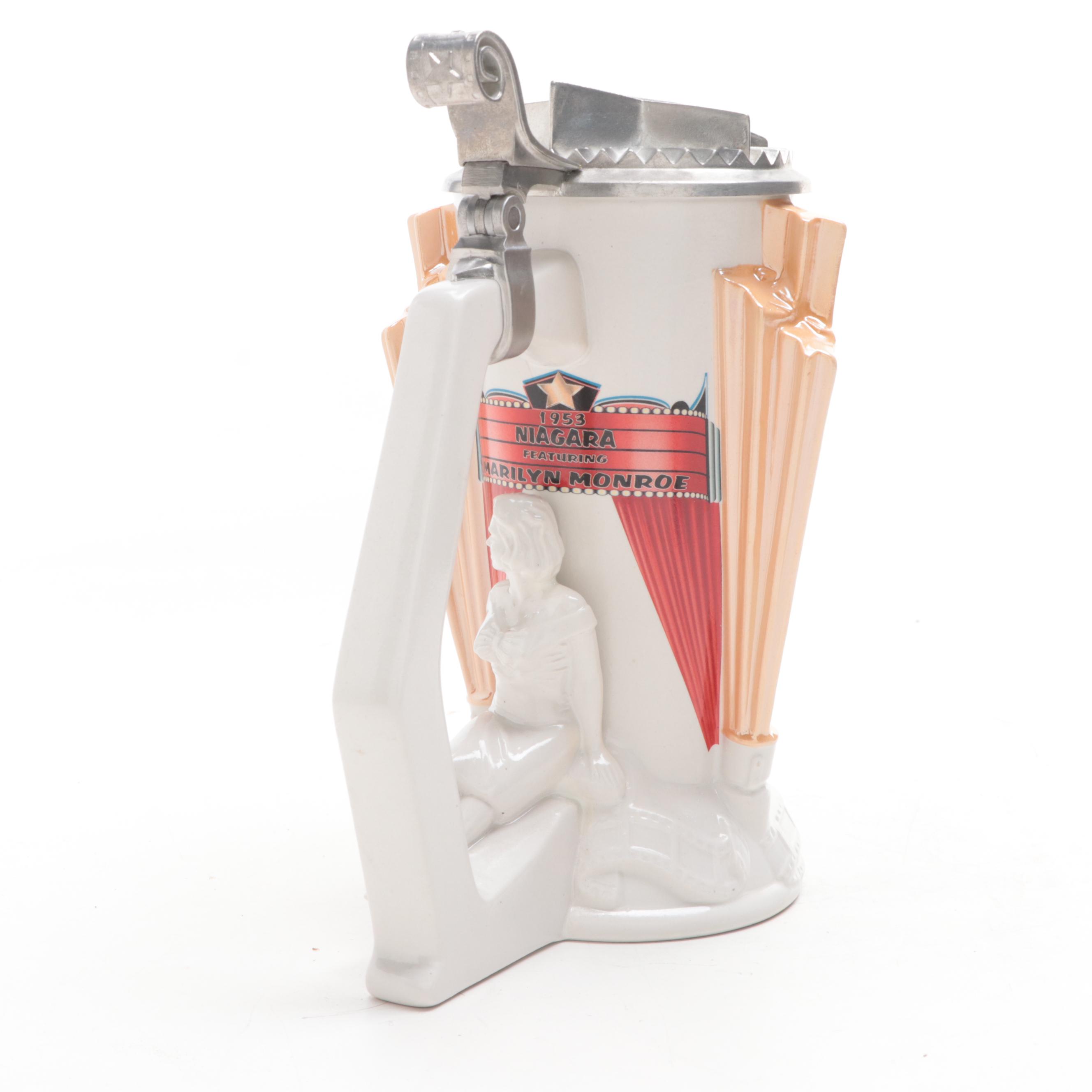 Longton Crown Cinema Sweetheart "Niagara" Marilyn Monroe Ceramic Beer Stein