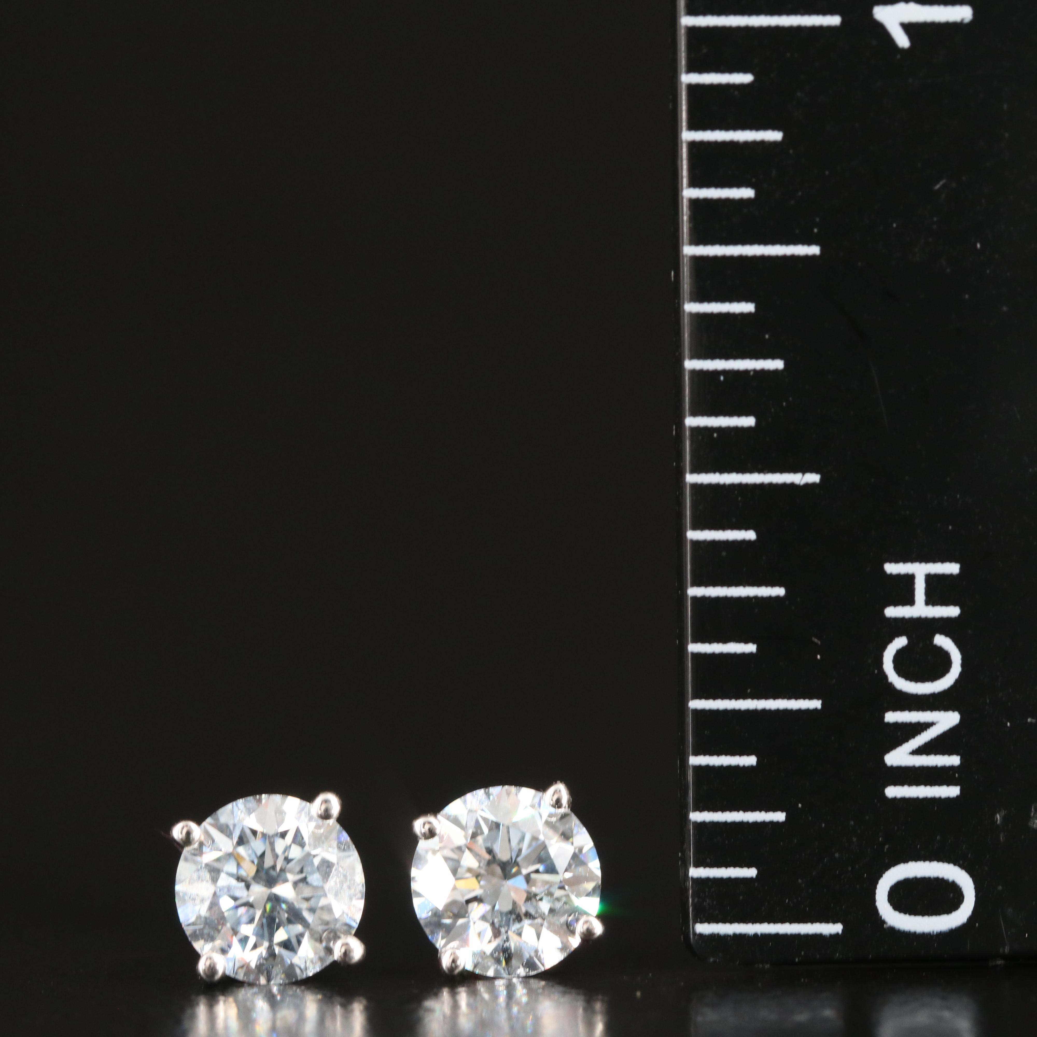14K 1.21 CTW Lab Grown Diamond Stud Earrings