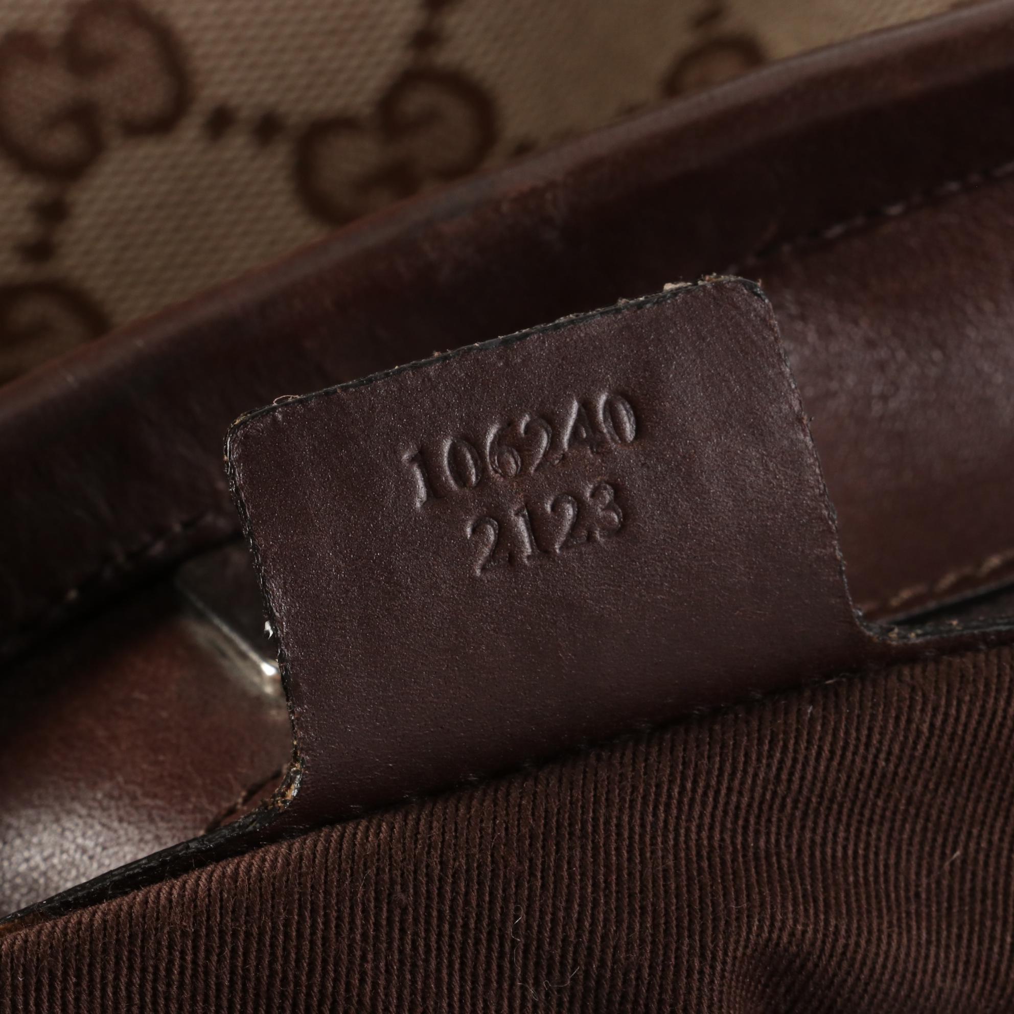 Gucci GG Canvas and Leather Shoulder Bag