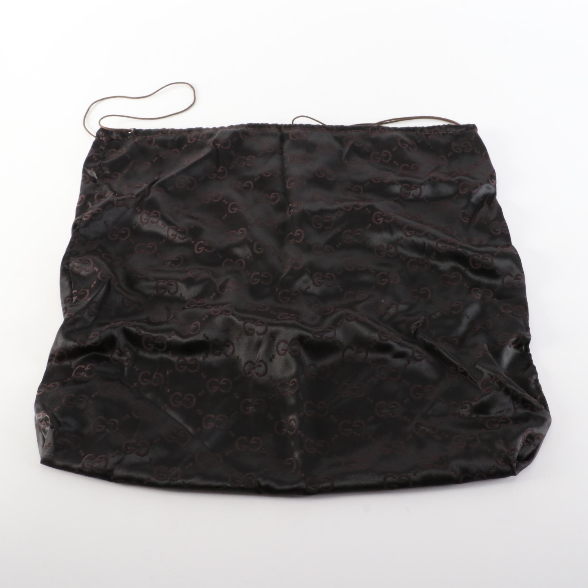 Gucci GG Canvas and Leather Shoulder Bag