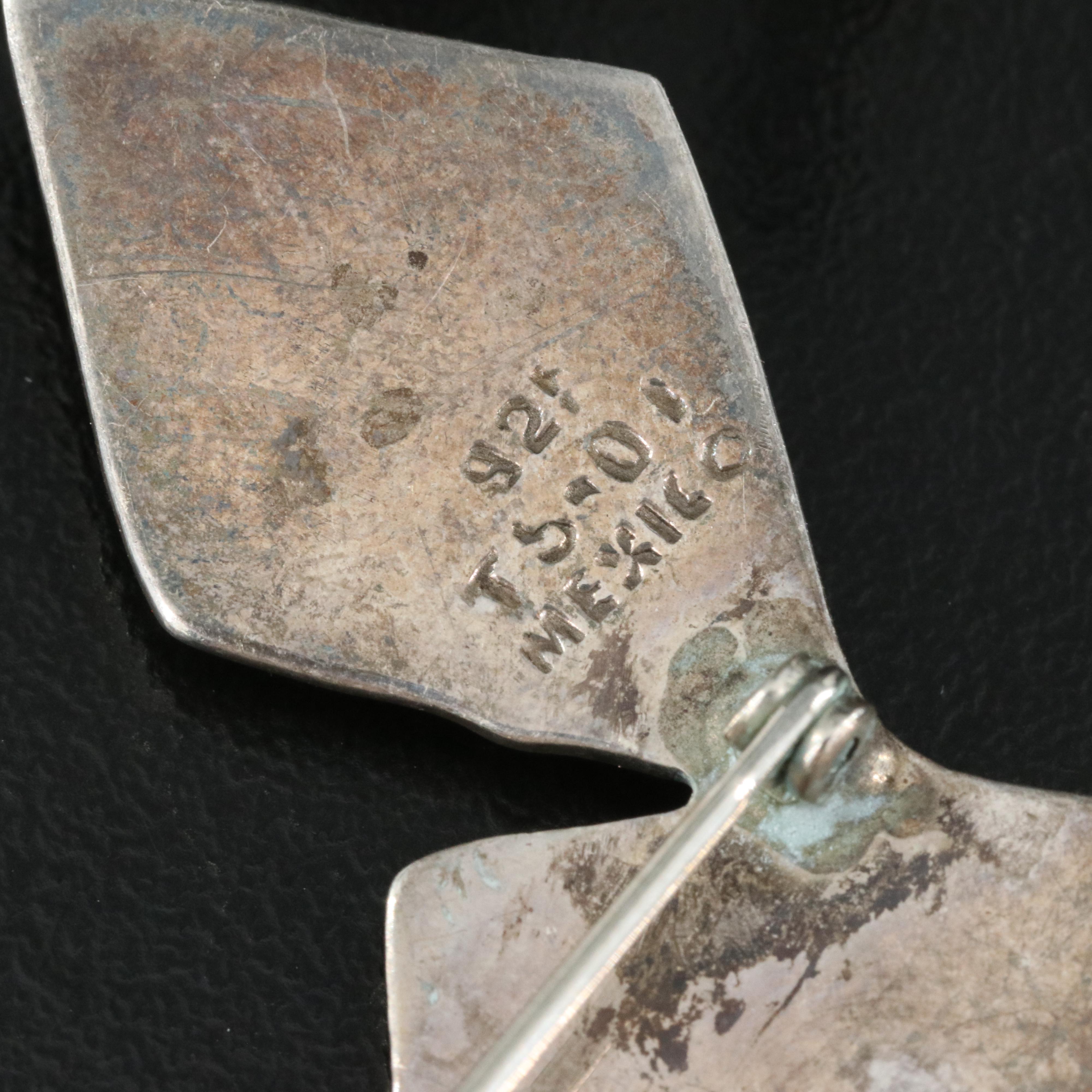 Sterling Brooches Including Sterling, Turquoise, Animals and Figural