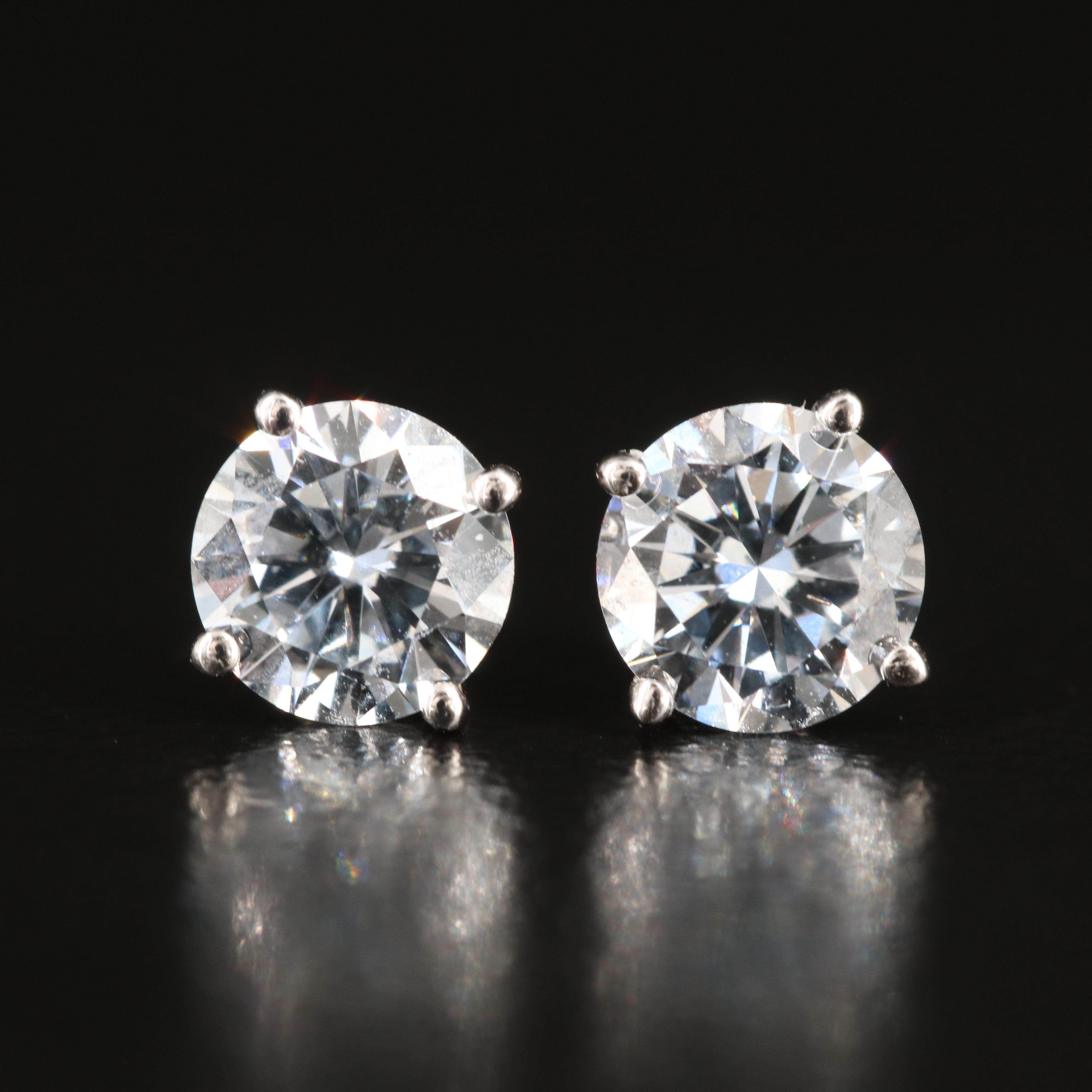 14K 1.26 CTW Lab Grown Diamond Stud Earrings