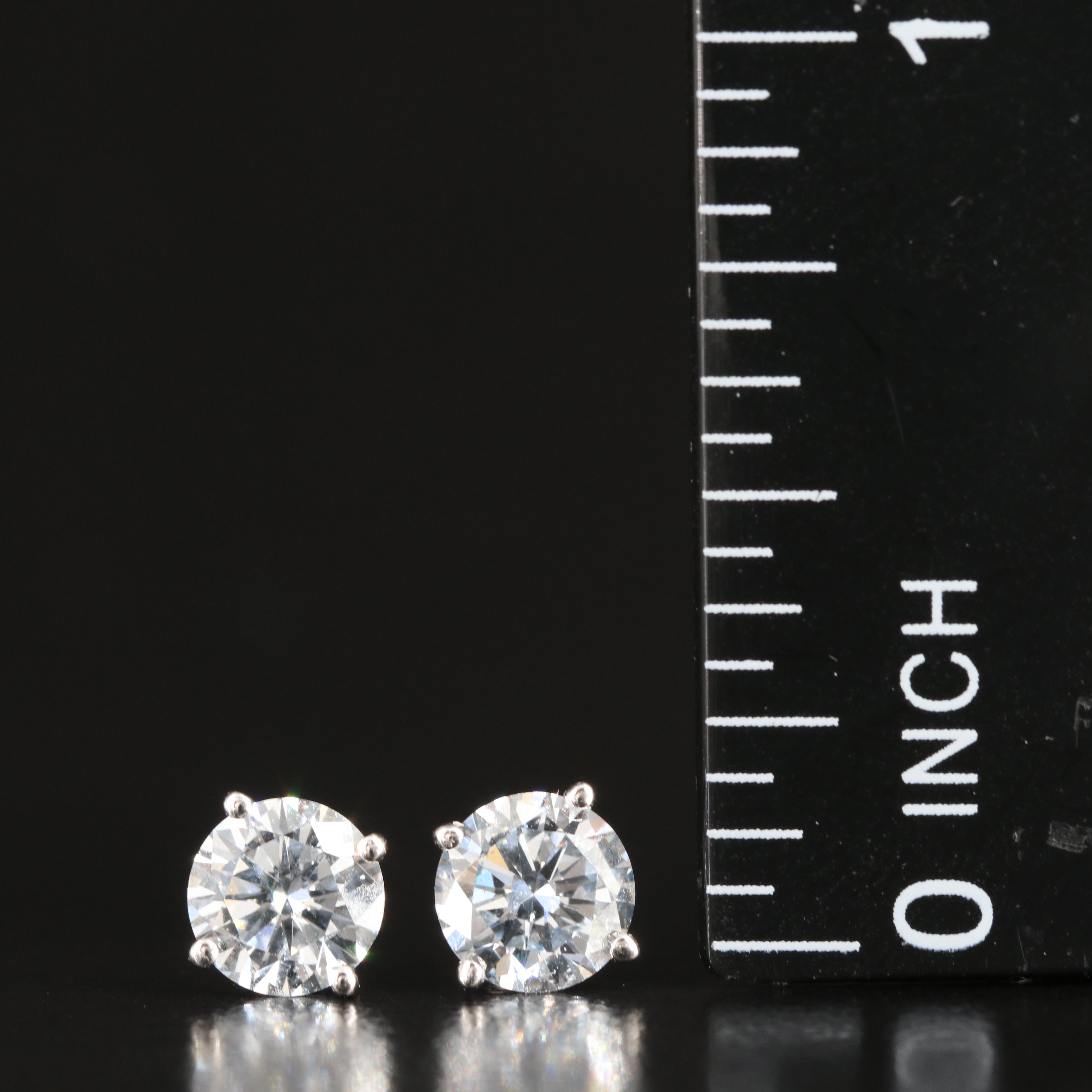 14K 1.26 CTW Lab Grown Diamond Stud Earrings