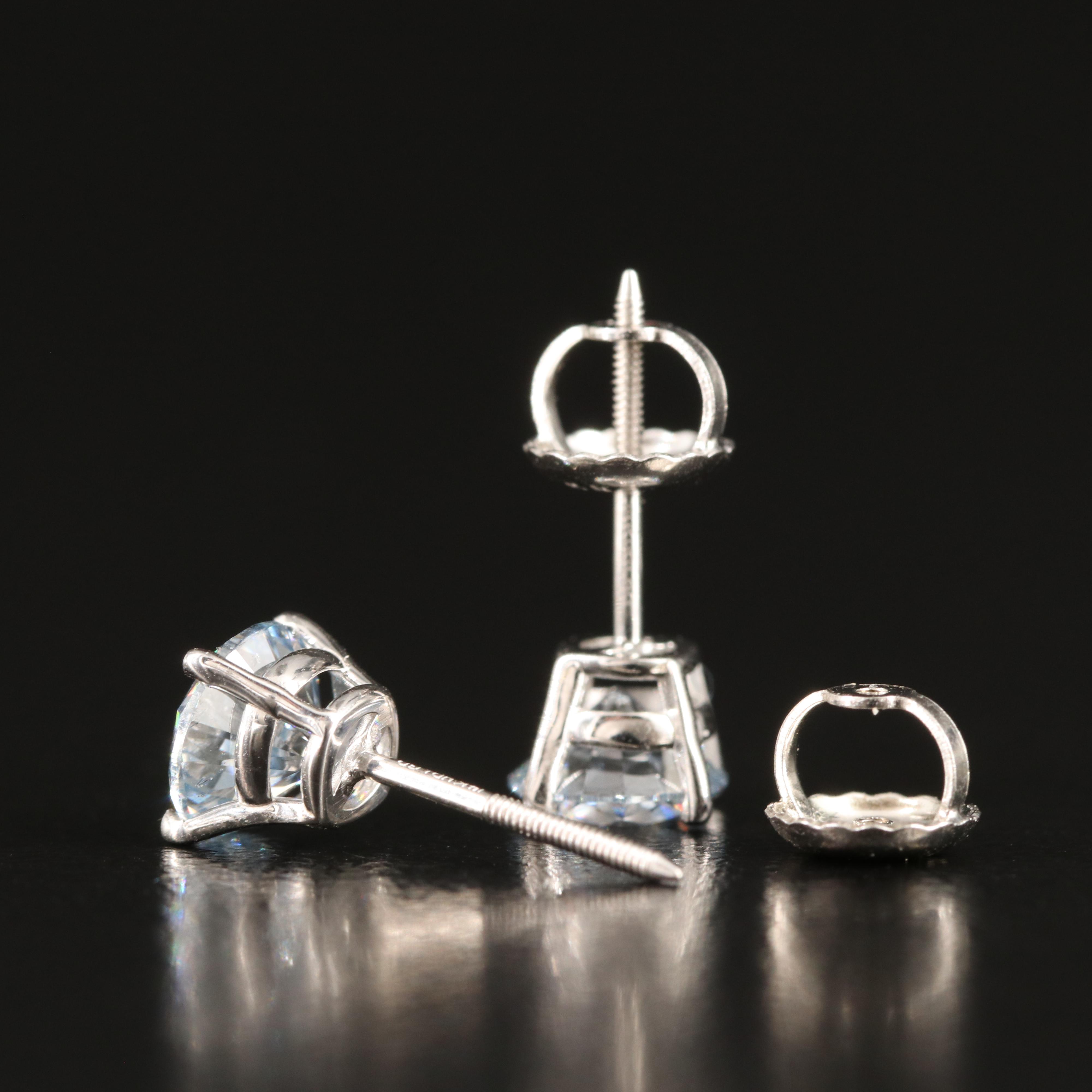 14K 1.26 CTW Lab Grown Diamond Stud Earrings