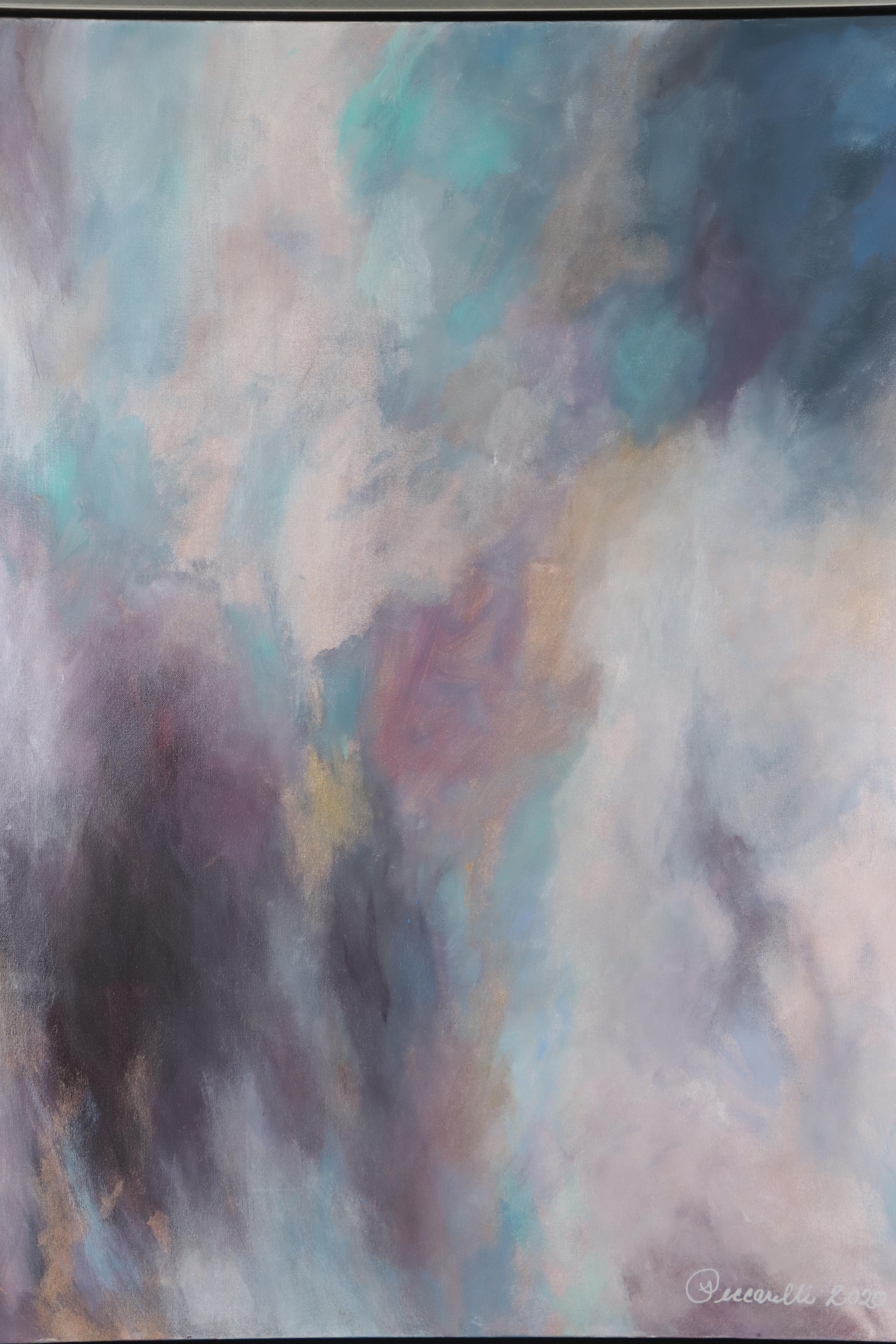 Jane Peccarelli Atmospheric Abstract Oil Painting