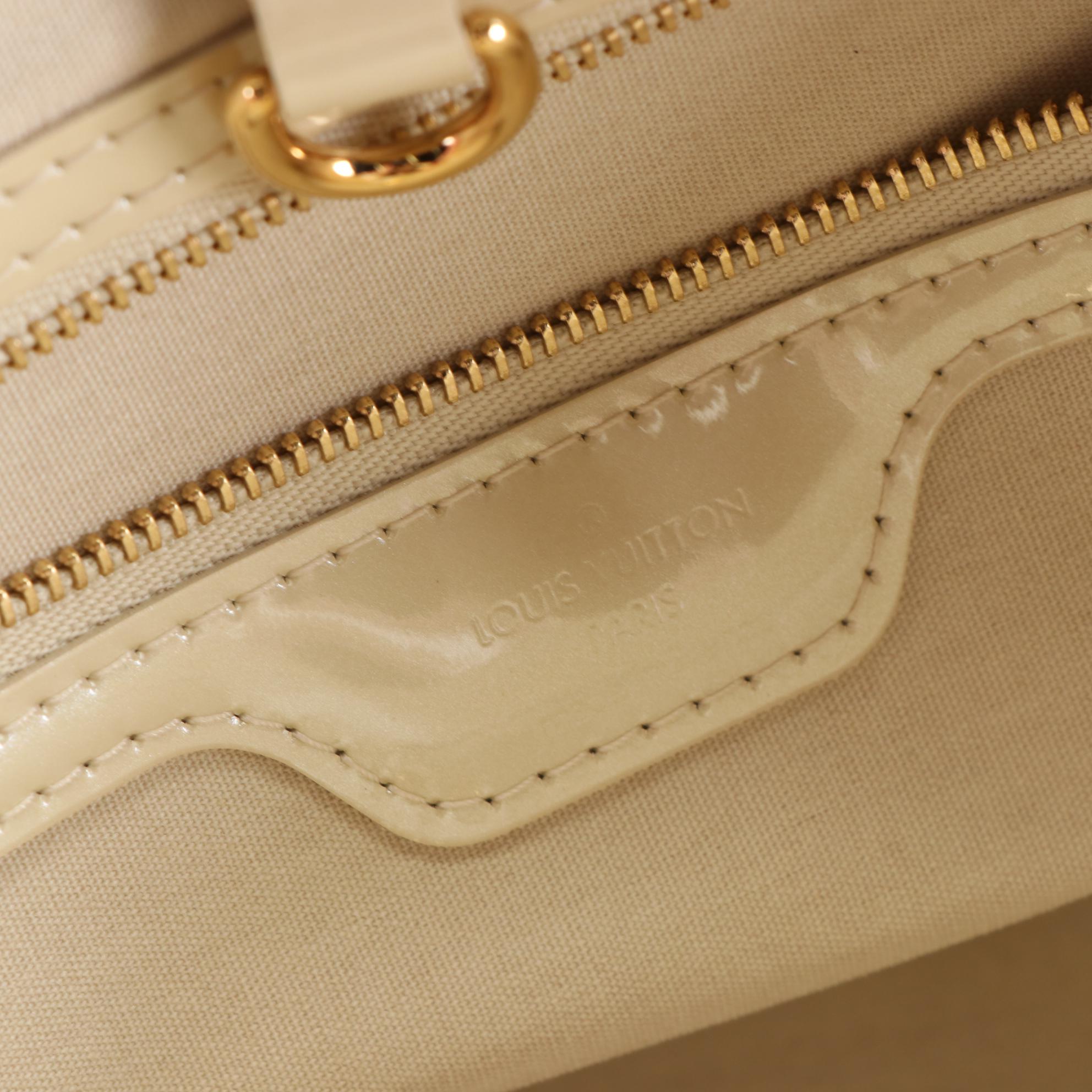 Louis Vuitton Wilshire PM Top Handle Bag in Dune Monogram Vernis