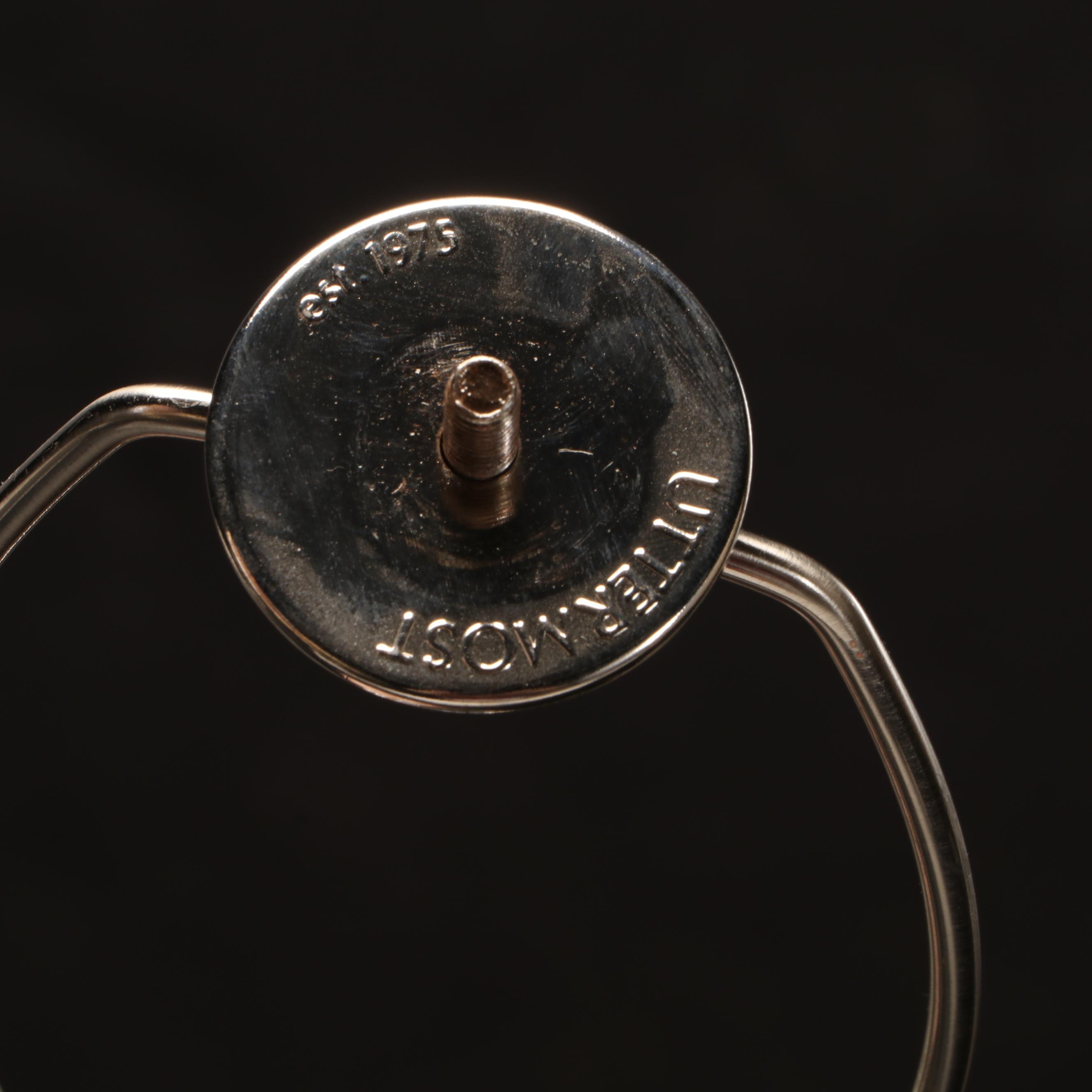 Uttermost "Cabret" White Ceramic Table Lamps With Grey Drum Shades, 2017