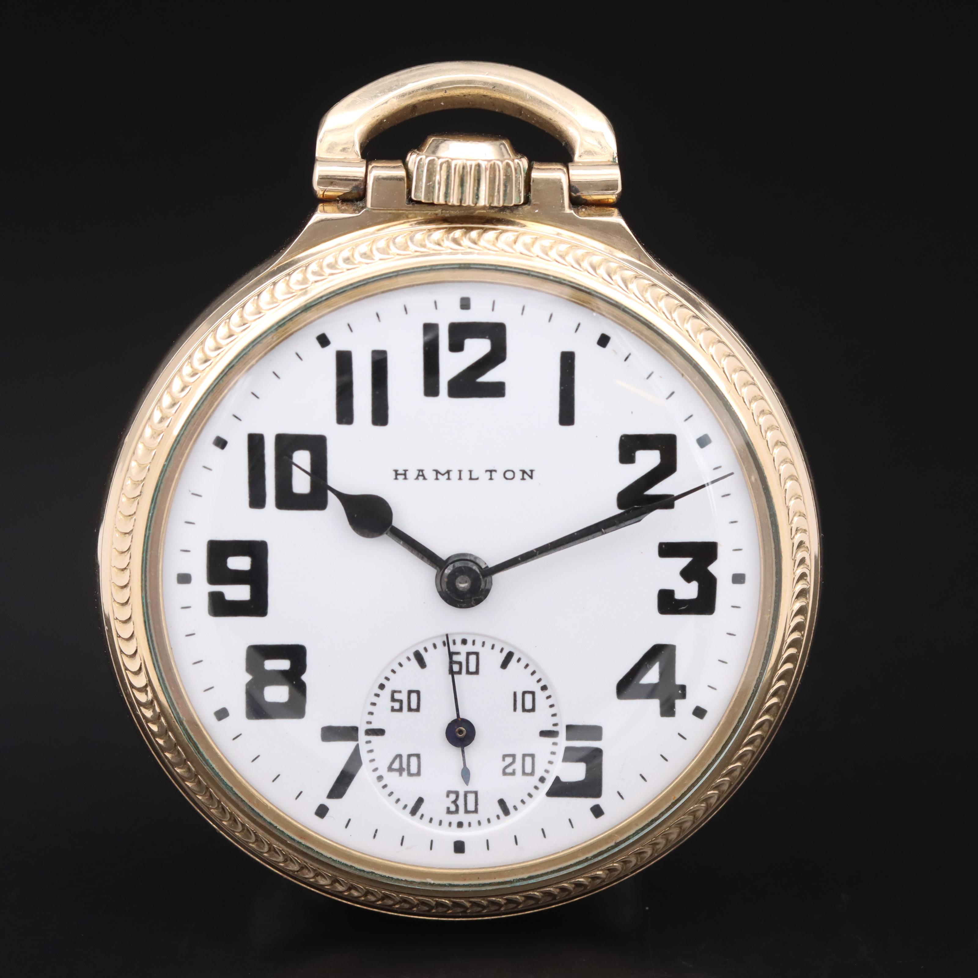 1952 Hamilton Railroad Grade 992B Pocket Watch