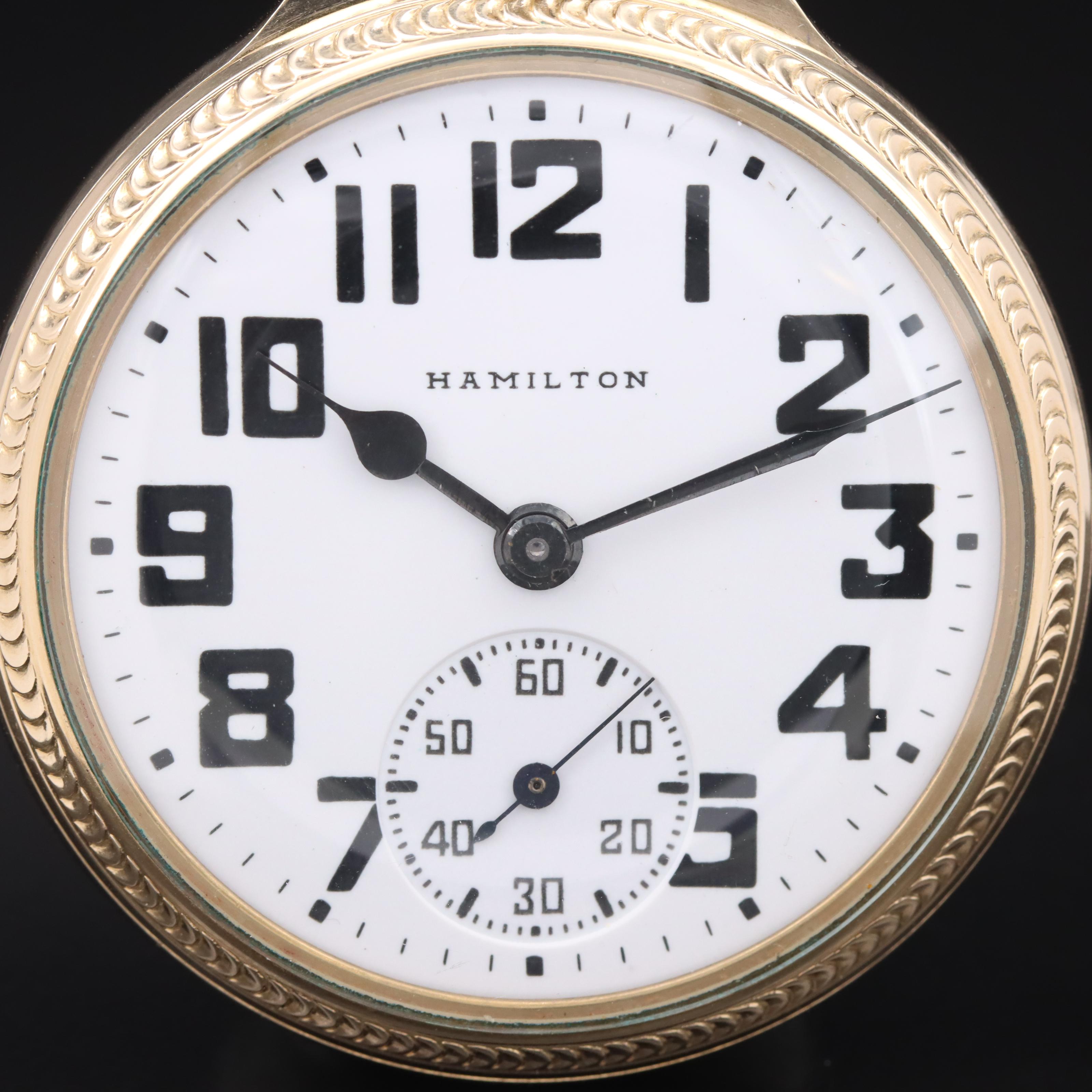 1952 Hamilton Railroad Grade 992B Pocket Watch