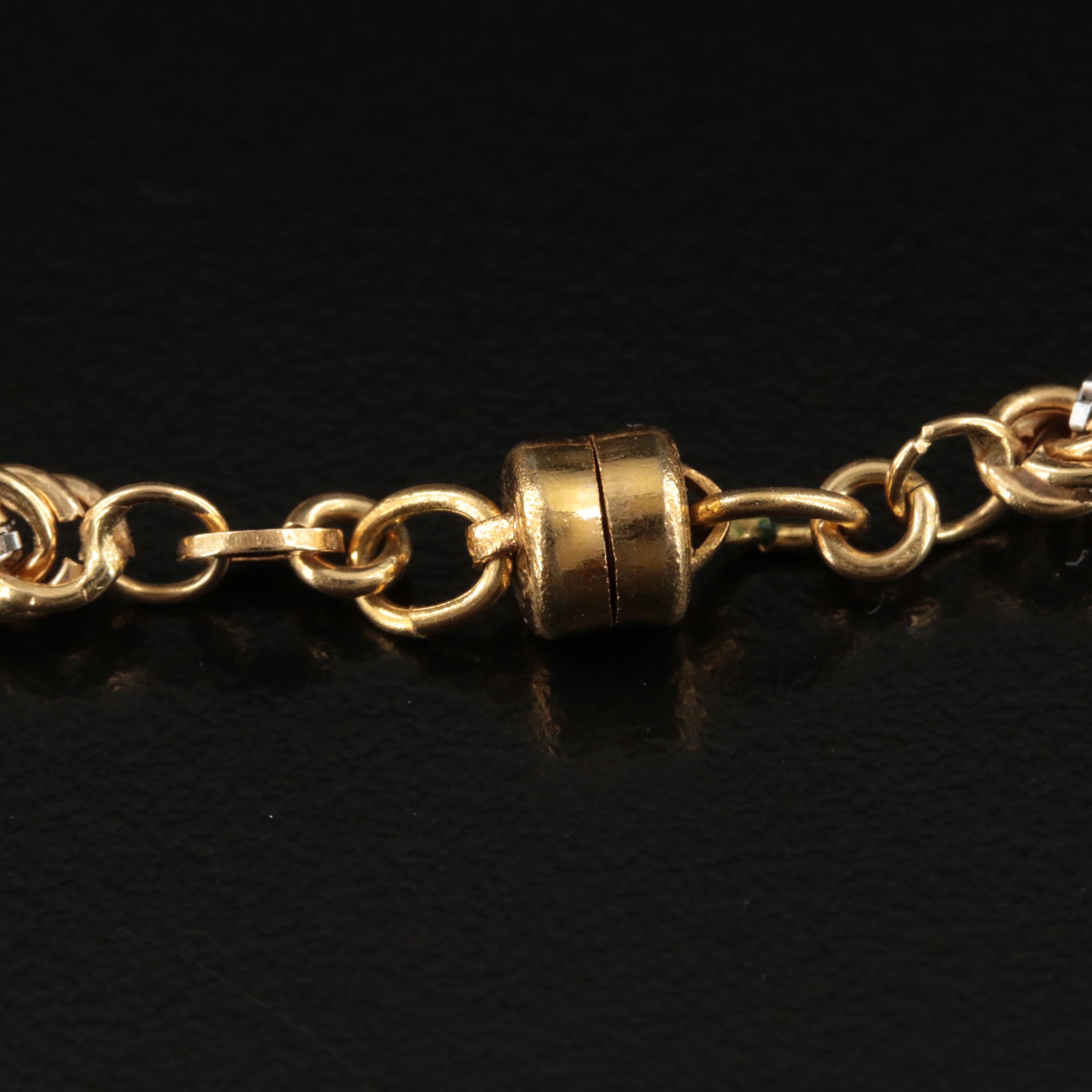 18K Rope and Box Chain Necklace