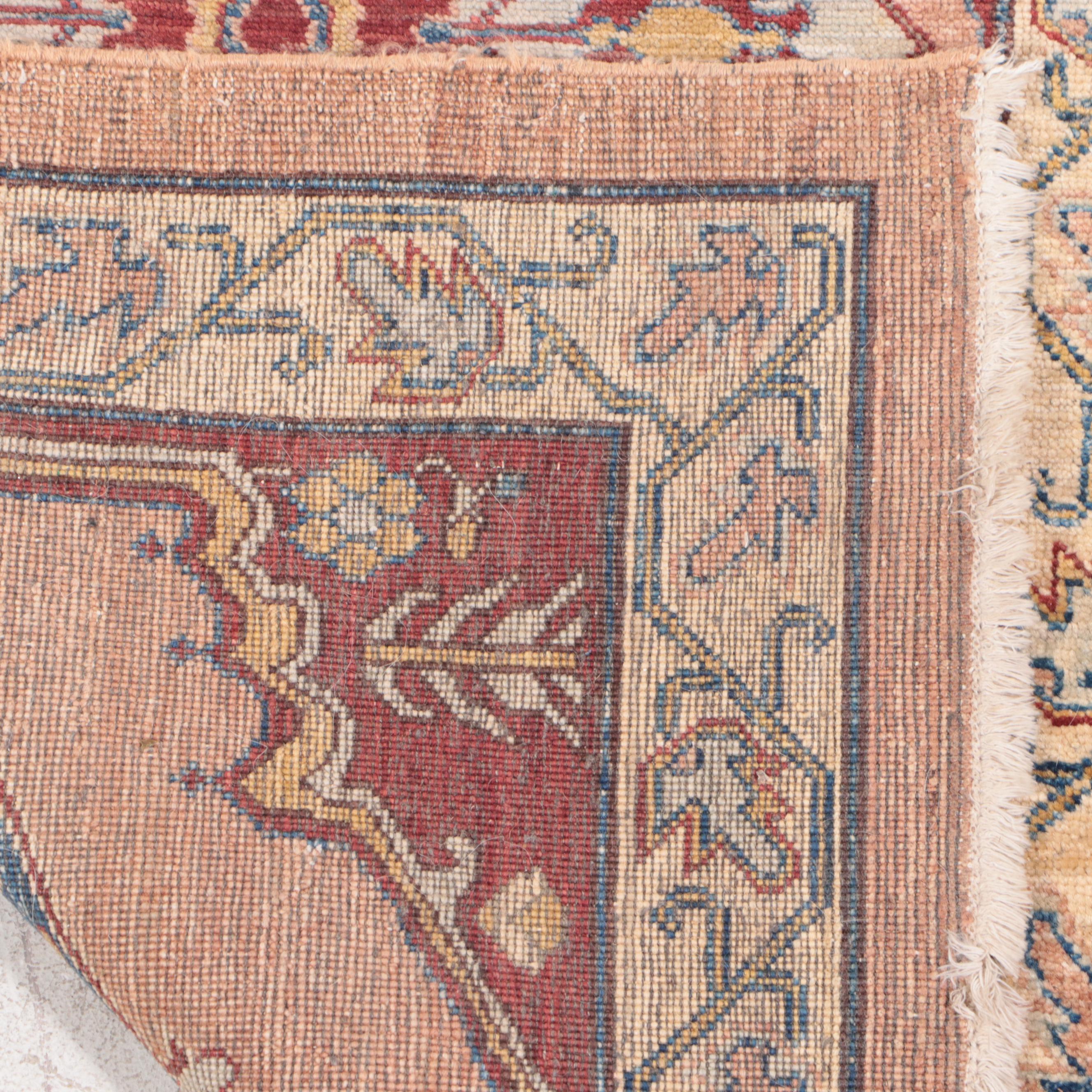 2'7 x 14'2 Hand-Knotted Indian Agra Carpet Runner