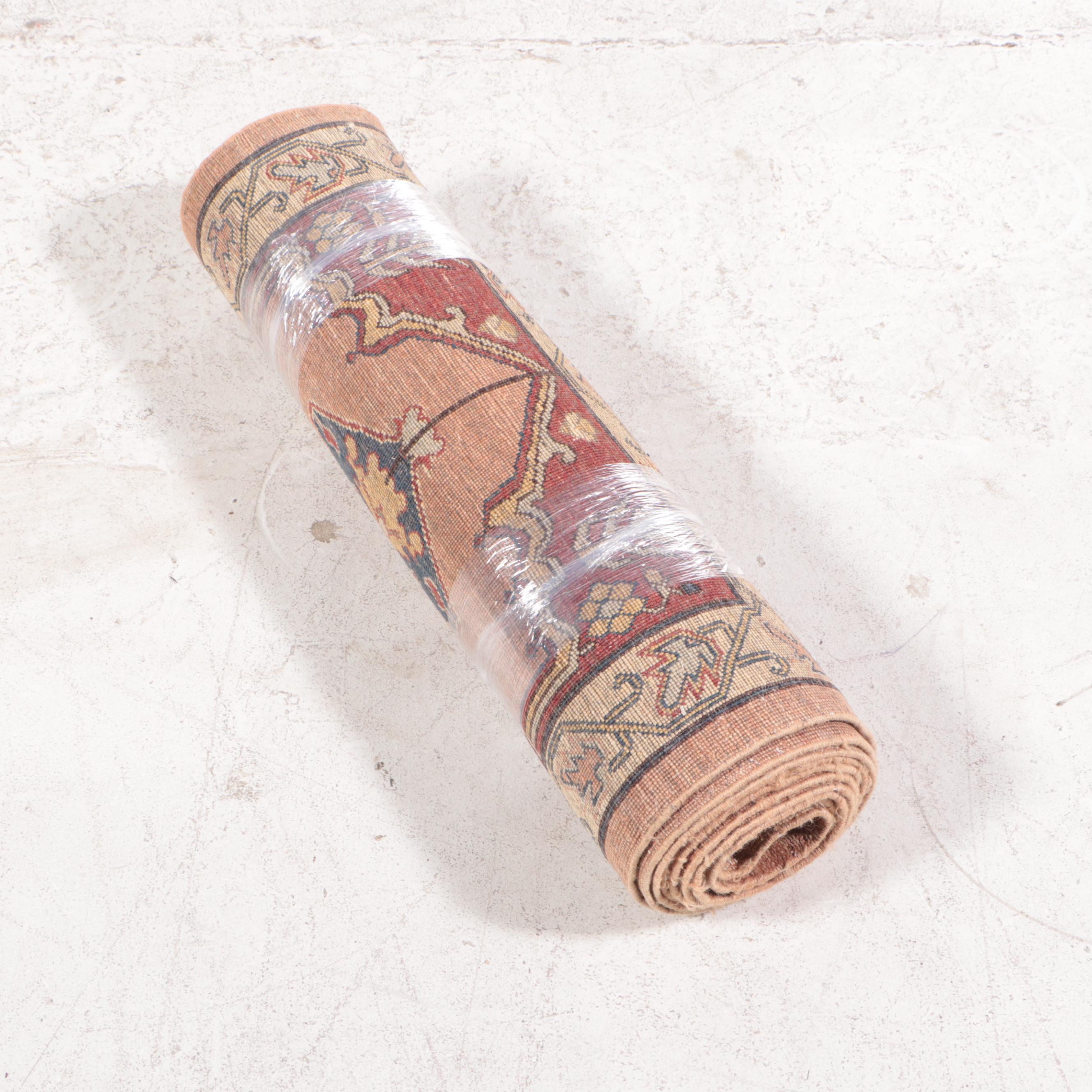 2'7 x 14'2 Hand-Knotted Indian Agra Carpet Runner