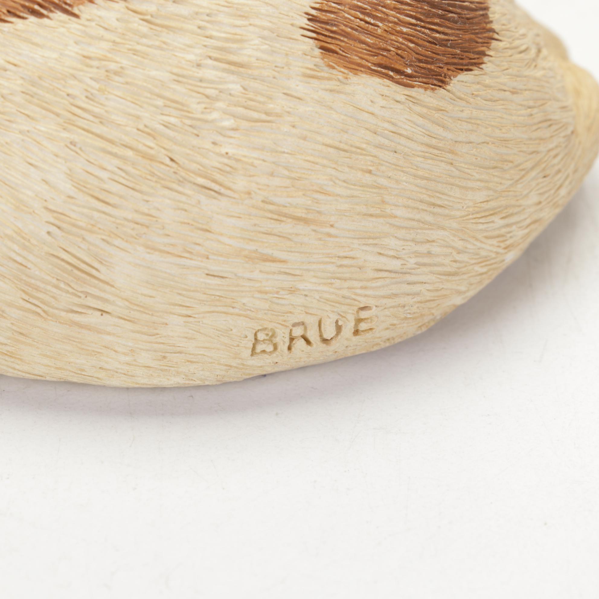 Ceramic Hunter Figurine in Glass Case with Other Dog Figurines, Mid-Late 20th C