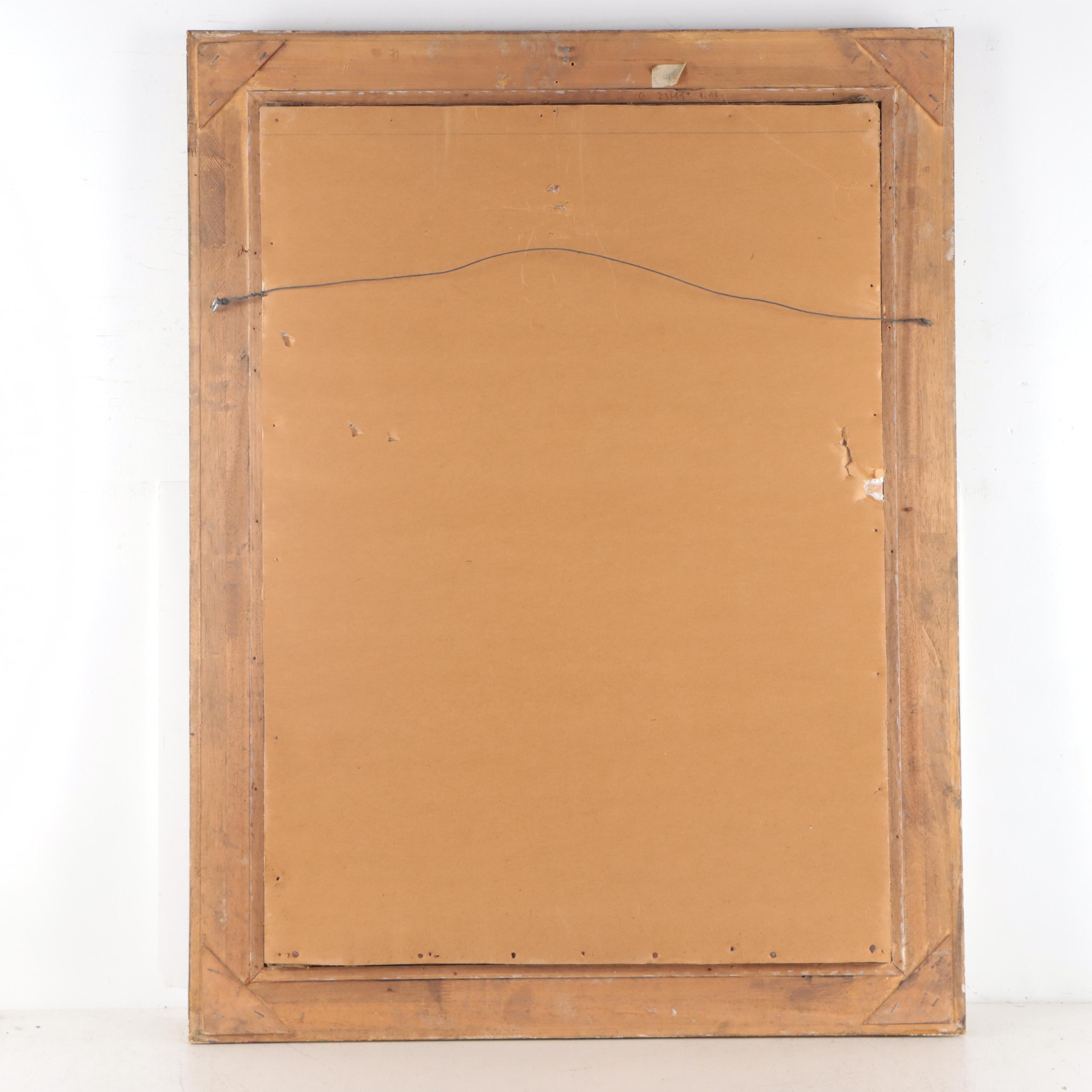 Istvan Szkicsak-Klinovszky Oil Painting "Vásárra nduló román család"