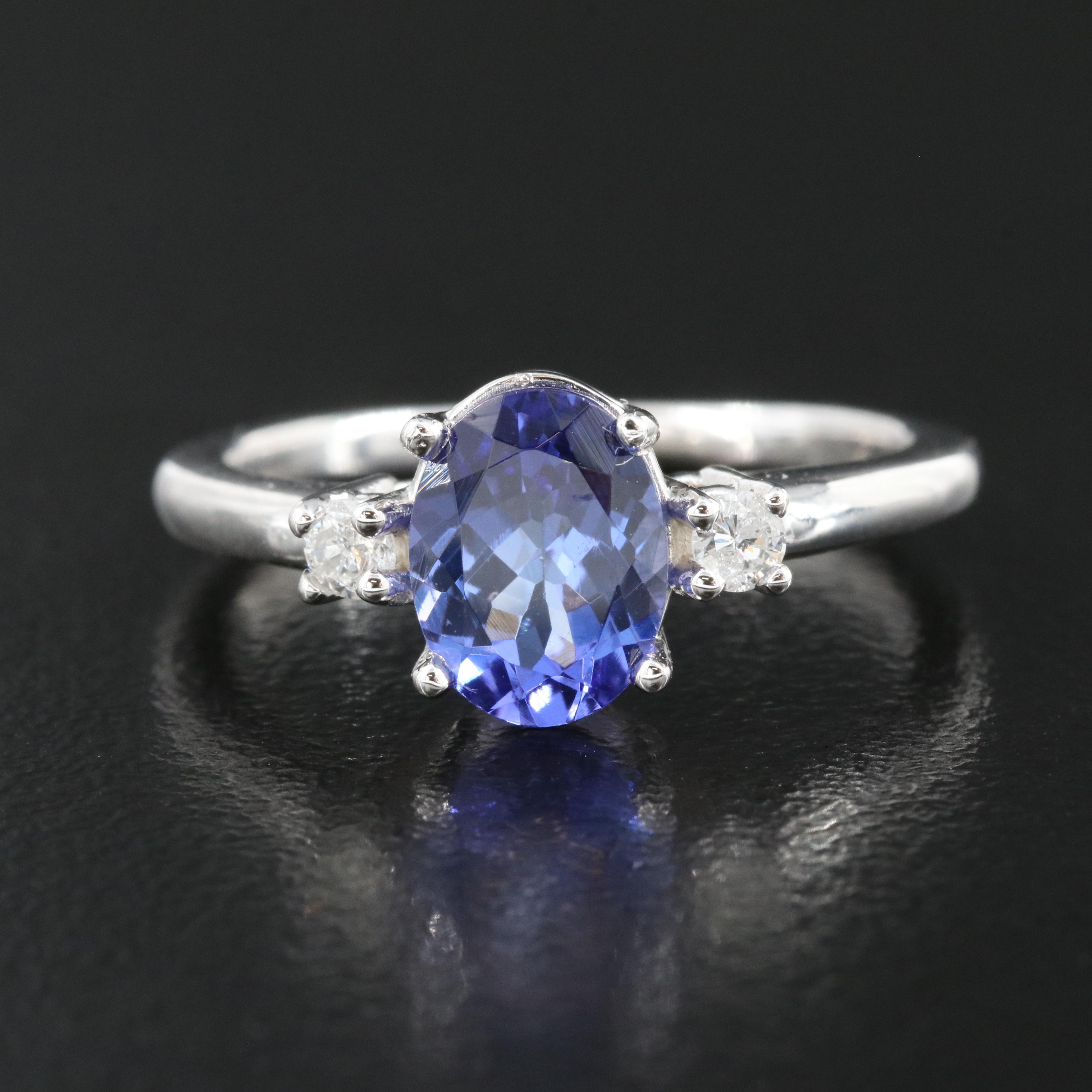 14K Tanzanite and Diamond Ring