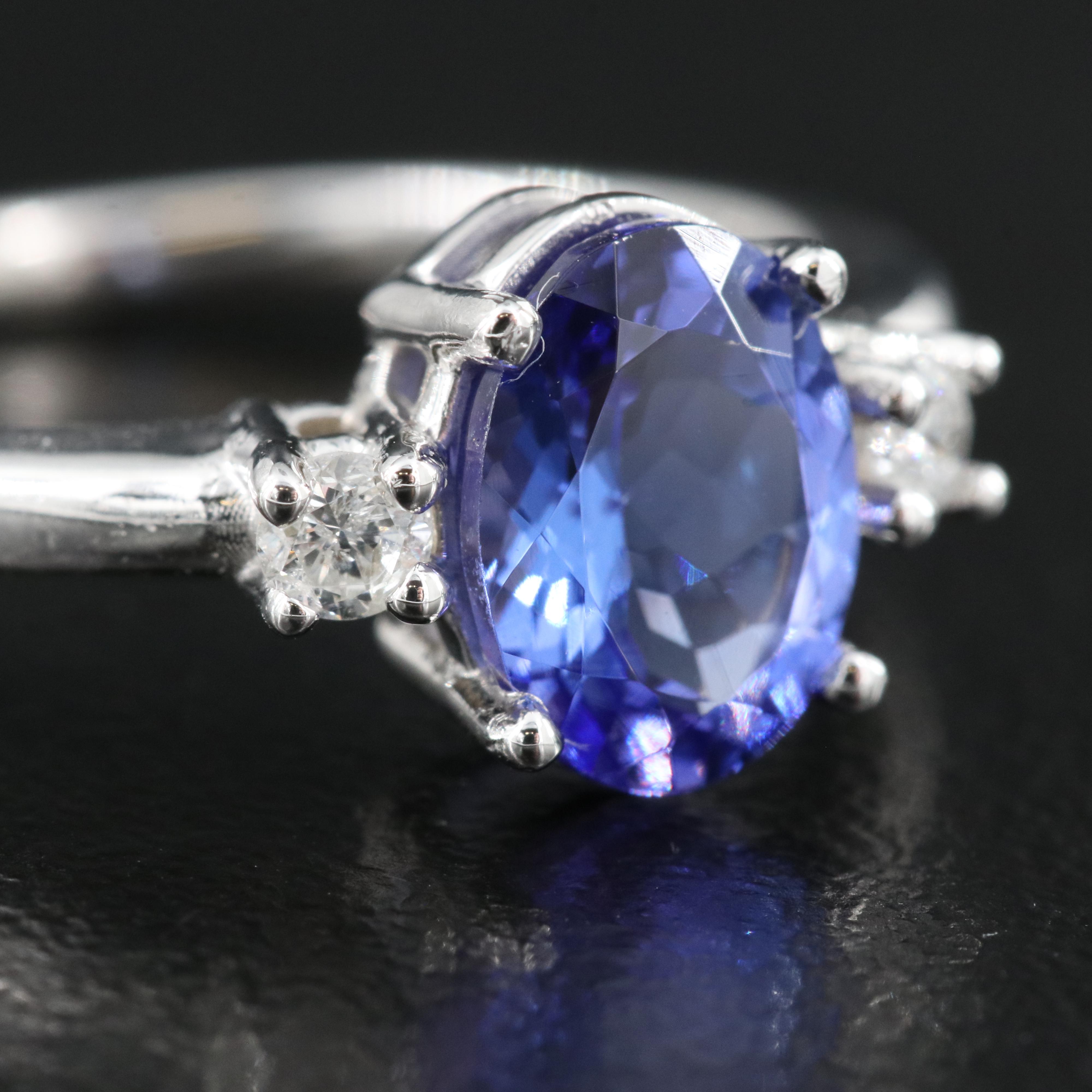 14K Tanzanite and Diamond Ring