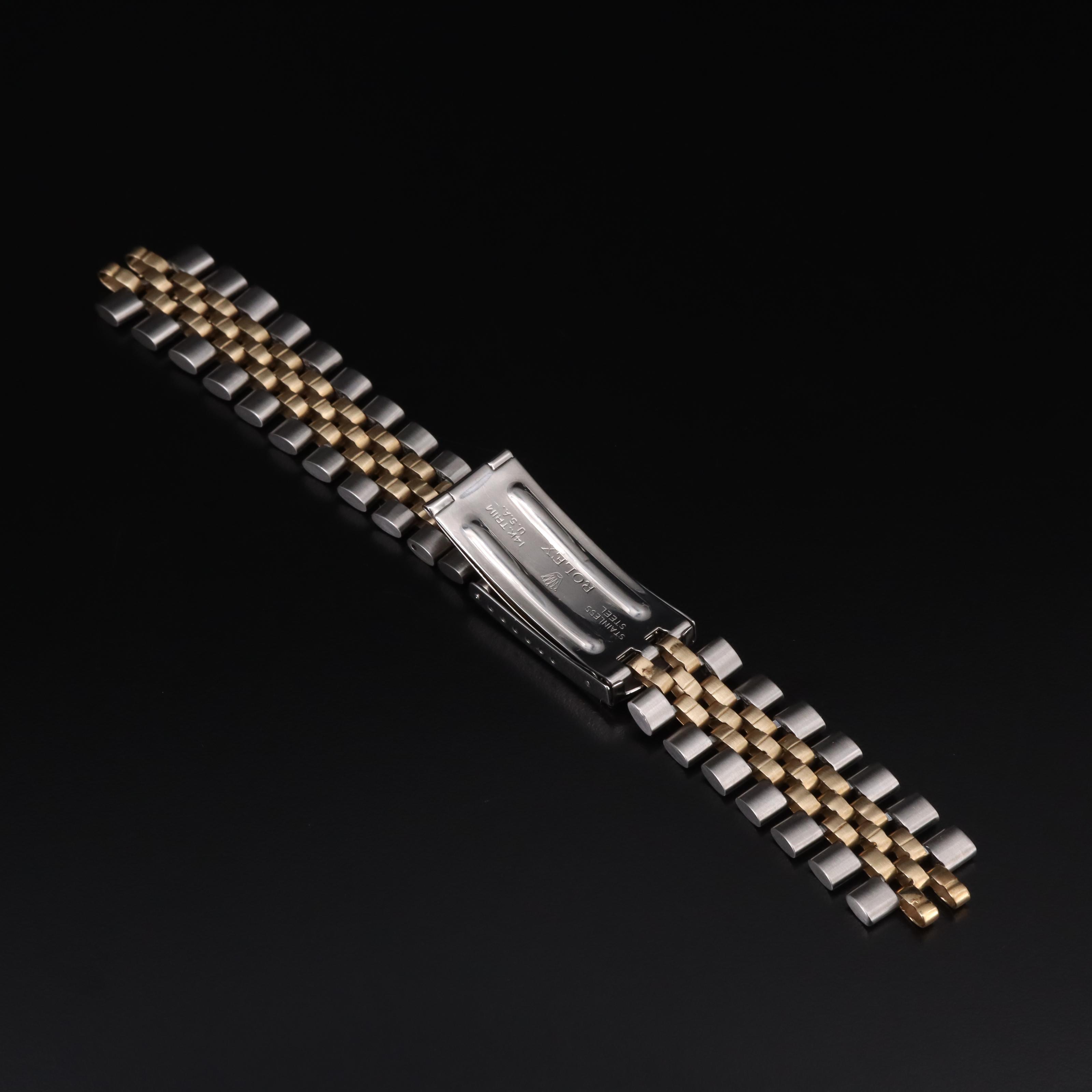 Rolex 14K and Stainless Steel Jubilee Bracelet