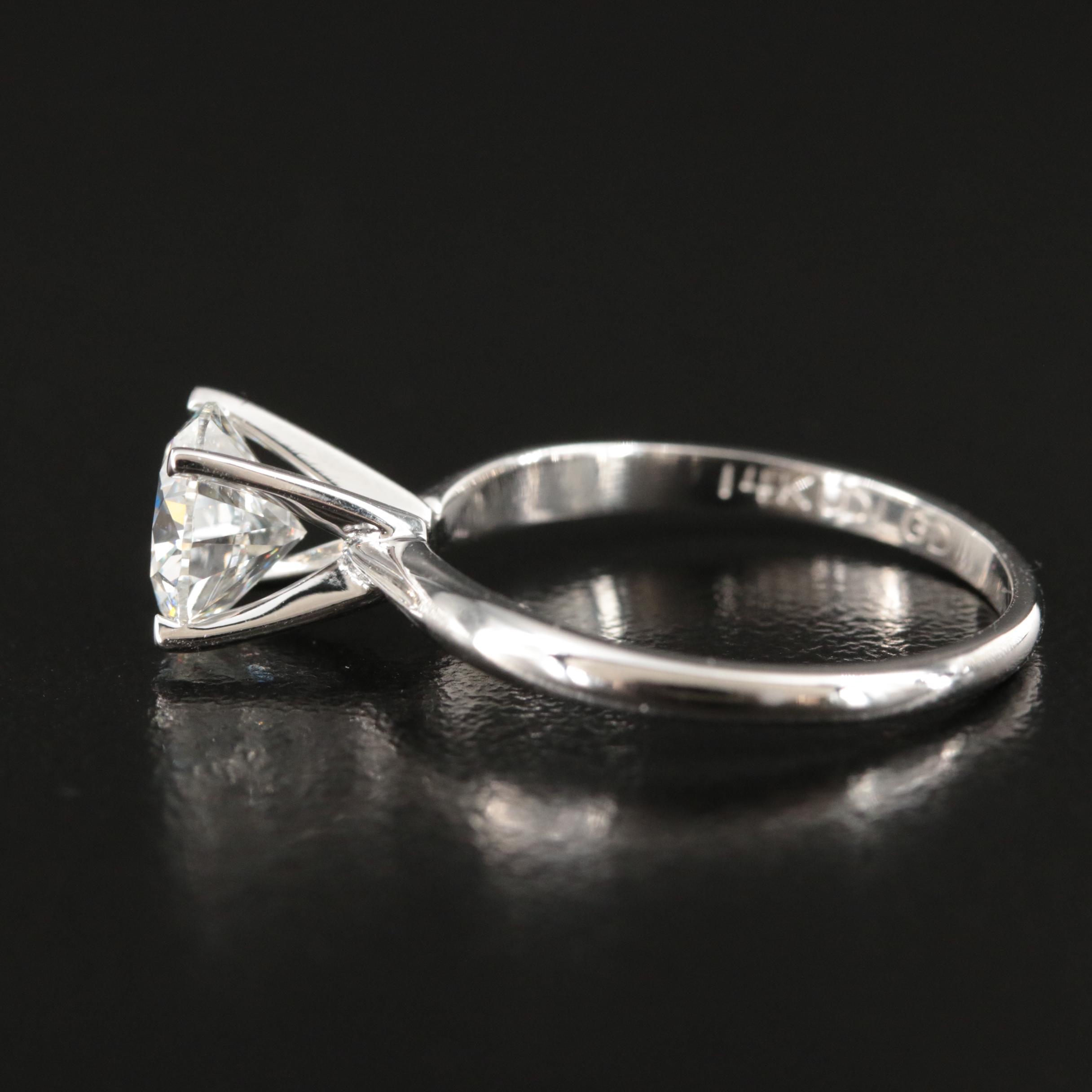 14K 1.53 CT Lab Grown Diamond Ring