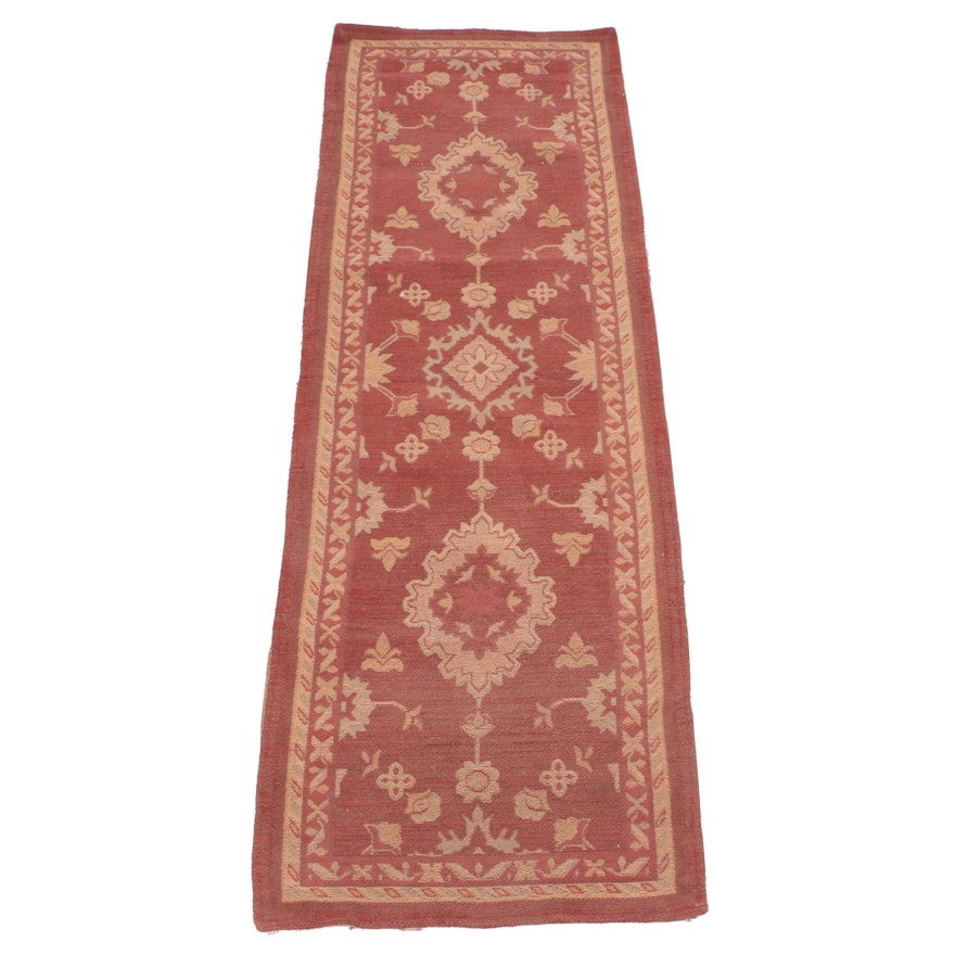 2'4 x 7'5 Machine Made Indian Tapestry Flat Weave Carpet Runner