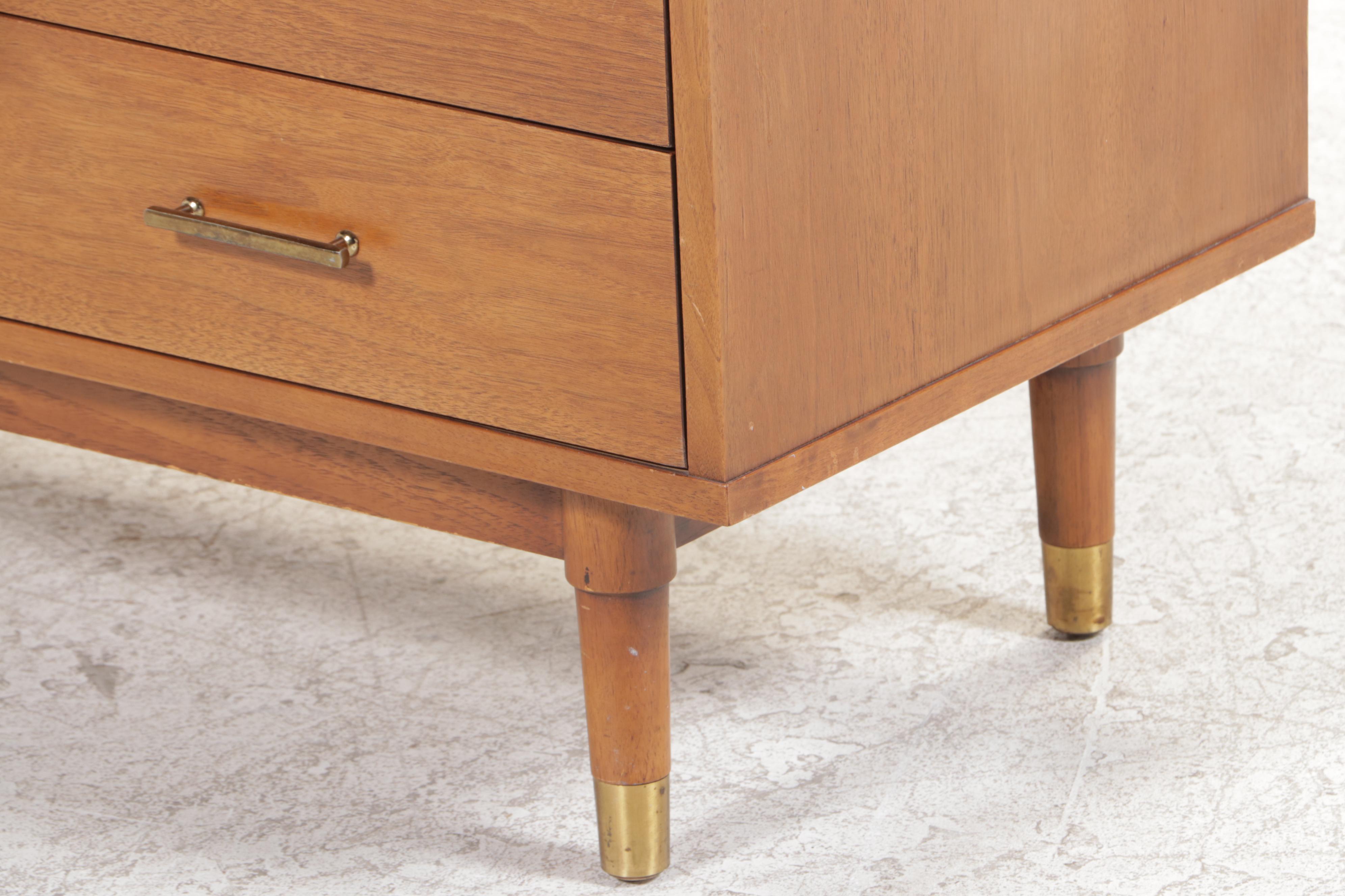 Drexel Mid Century Modern Hardwood Eight-Drawer Dresser