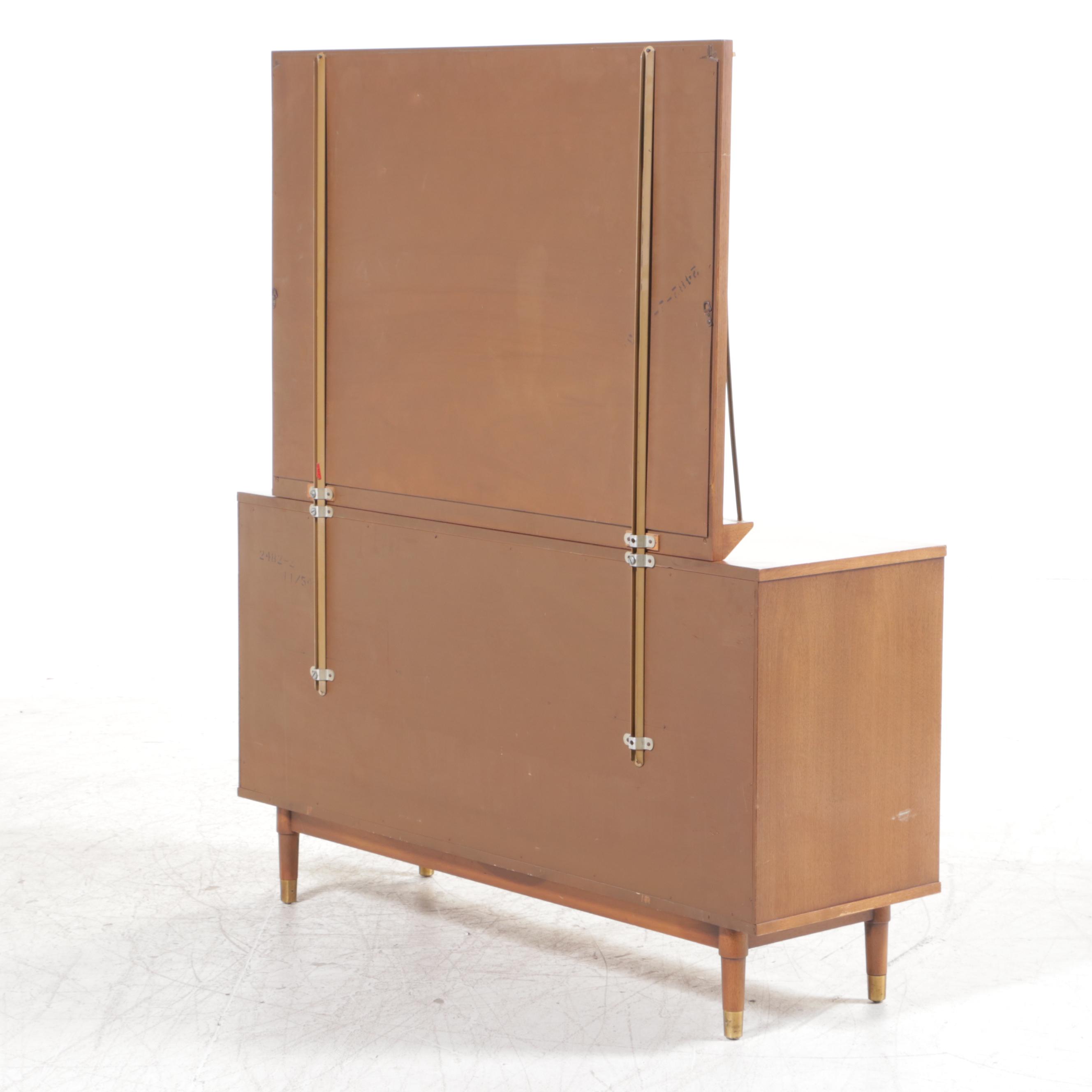 Drexel Mid Century Modern Hardwood Eight-Drawer Dresser