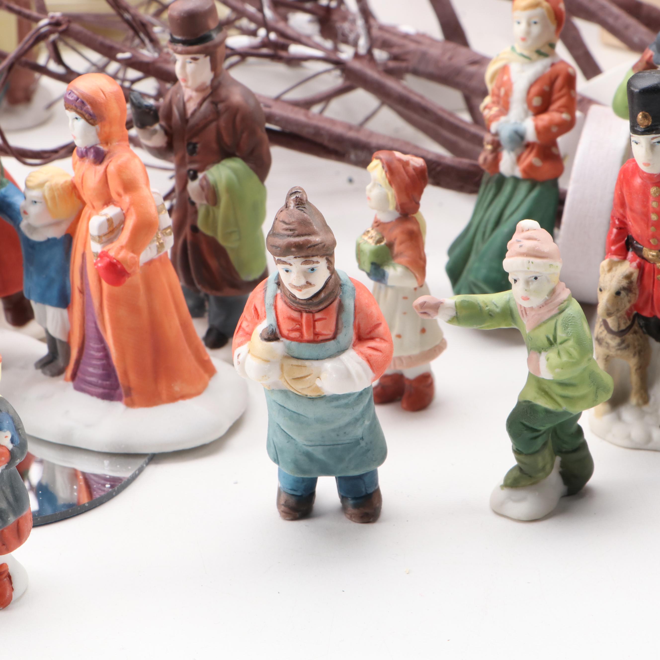 Dickens Collectibles Christmas Village and Other Christmas Ornaments