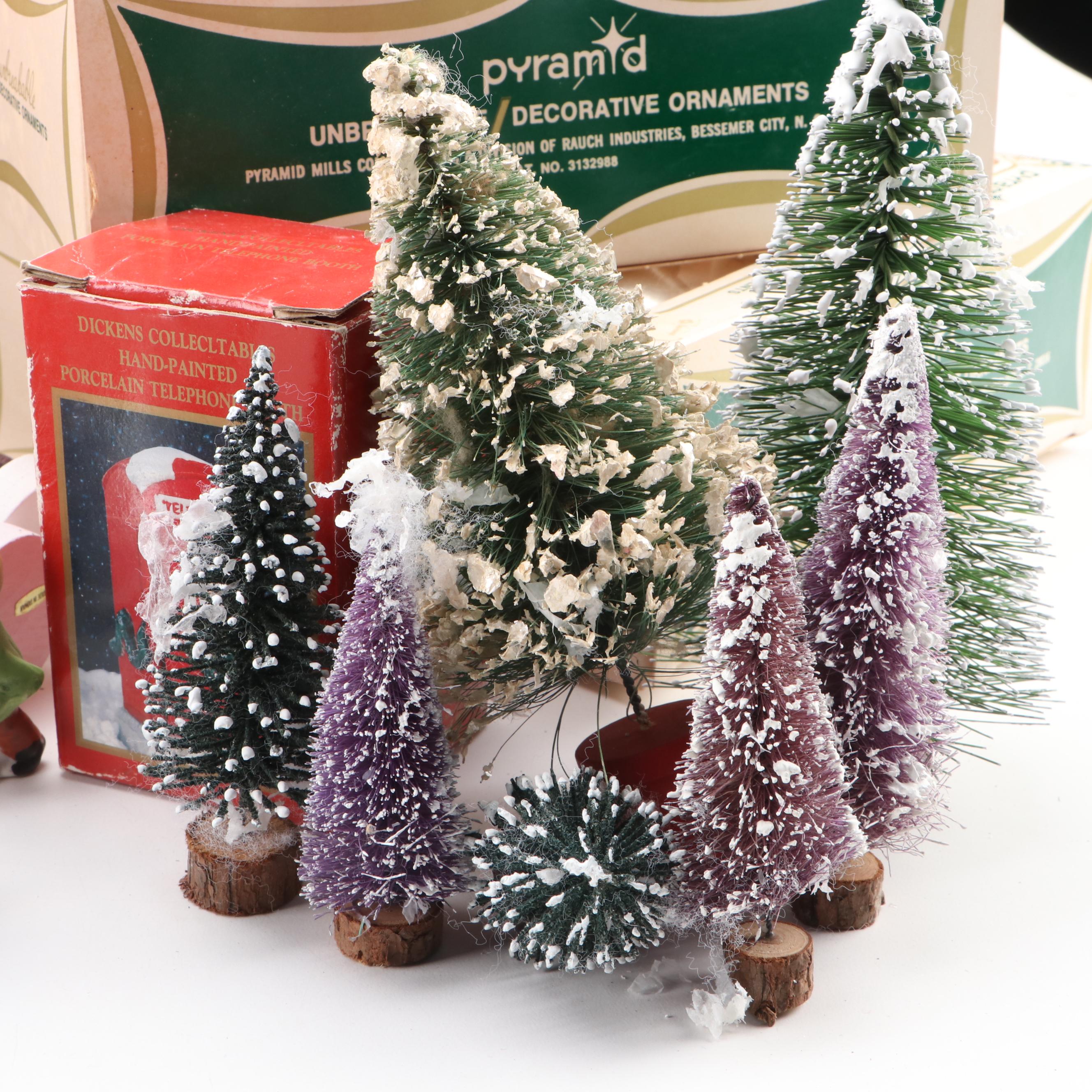 Dickens Collectibles Christmas Village and Other Christmas Ornaments