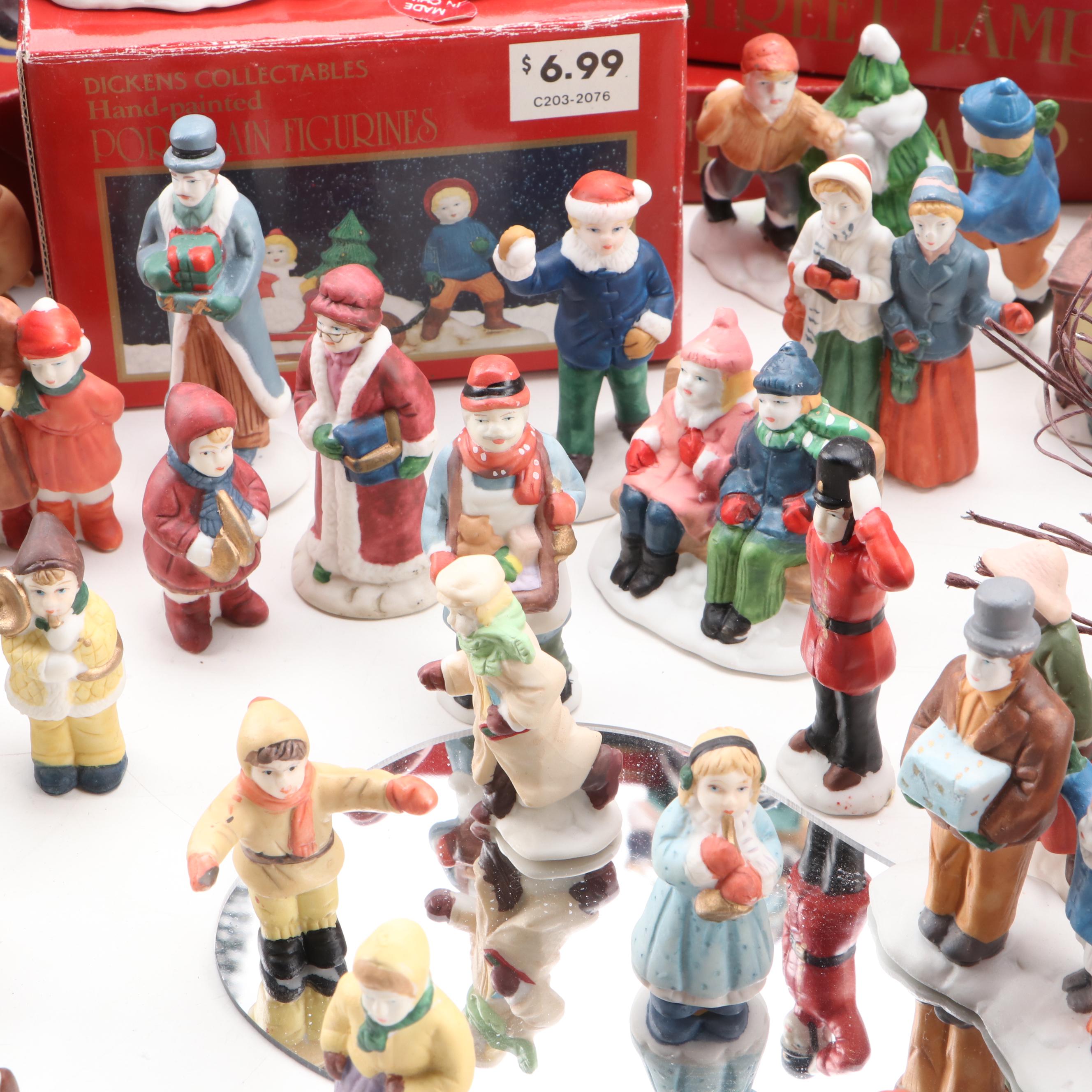 Dickens Collectibles Christmas Village and Other Christmas Ornaments