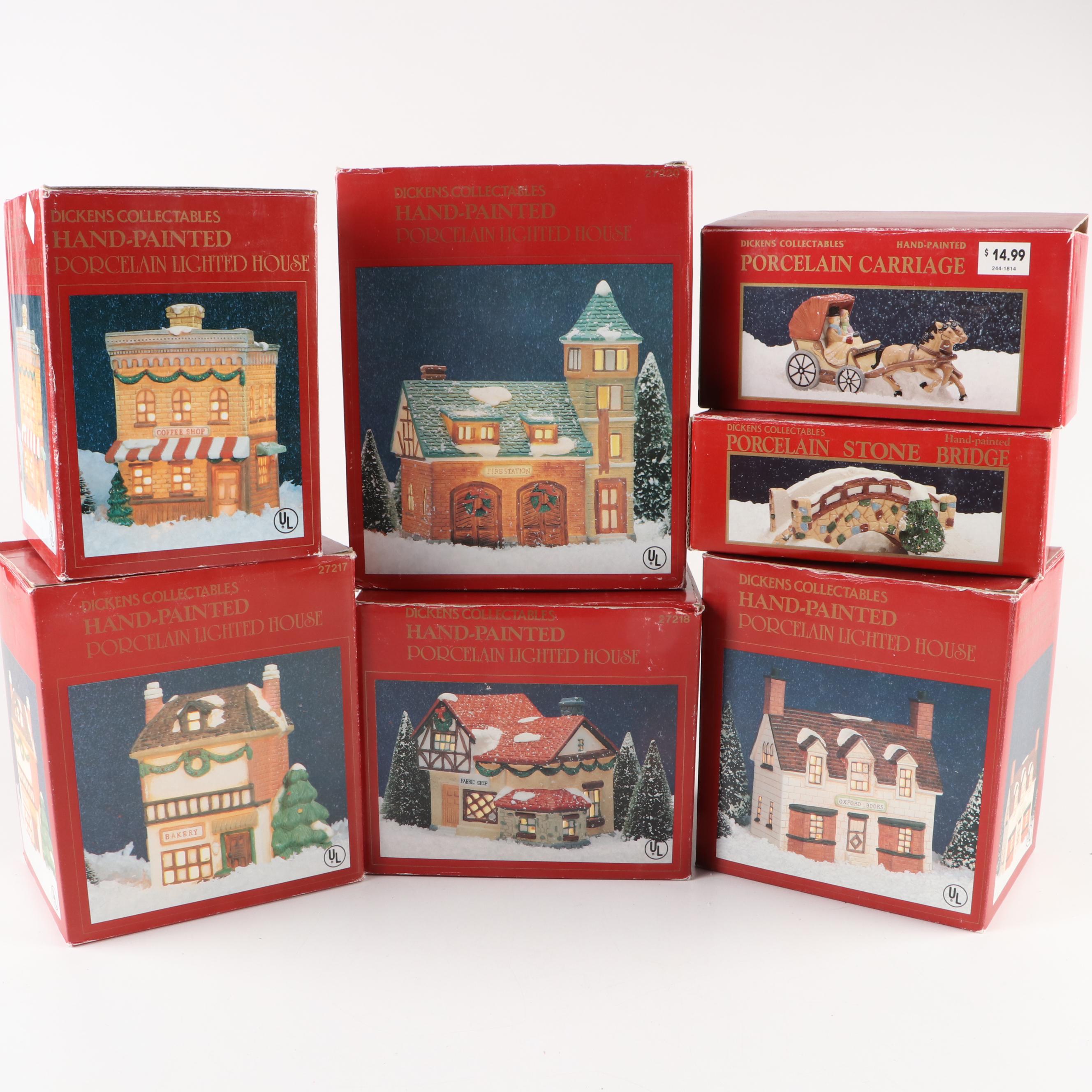 Dickens Collectibles Christmas Village and Other Christmas Ornaments