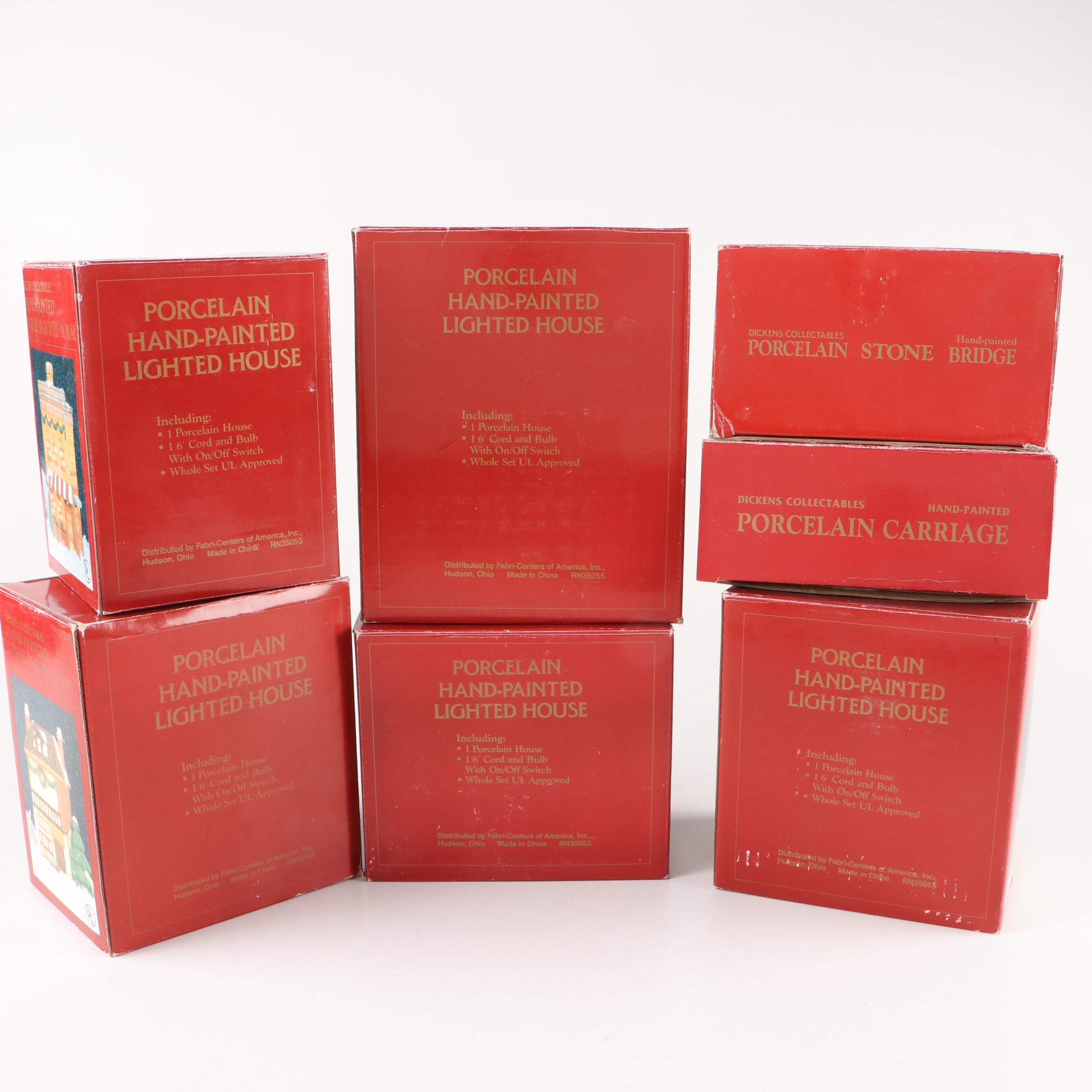 Dickens Collectibles Christmas Village and Other Christmas Ornaments