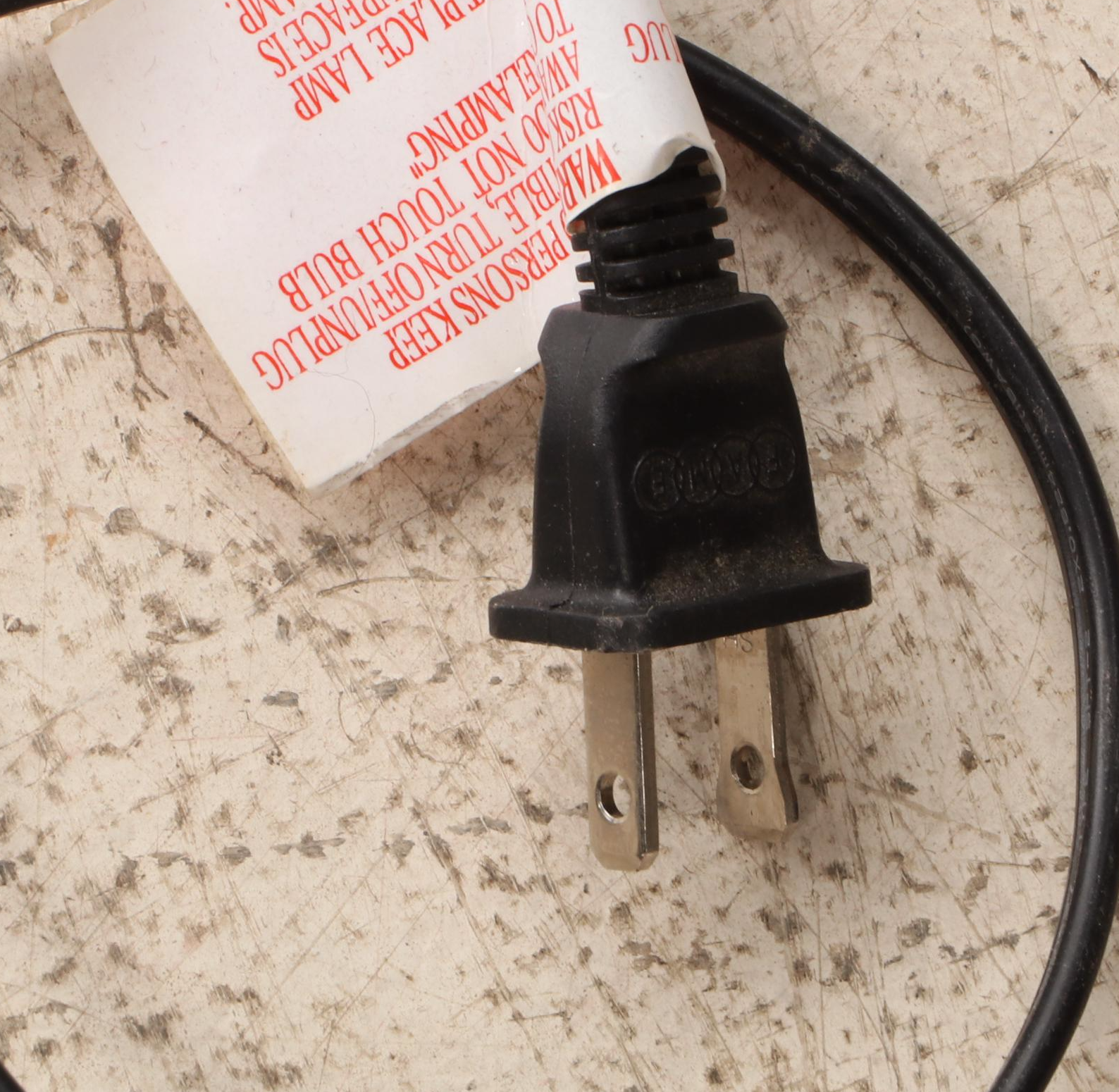 Amber Glass and Metal Torchiere Floor Lamp