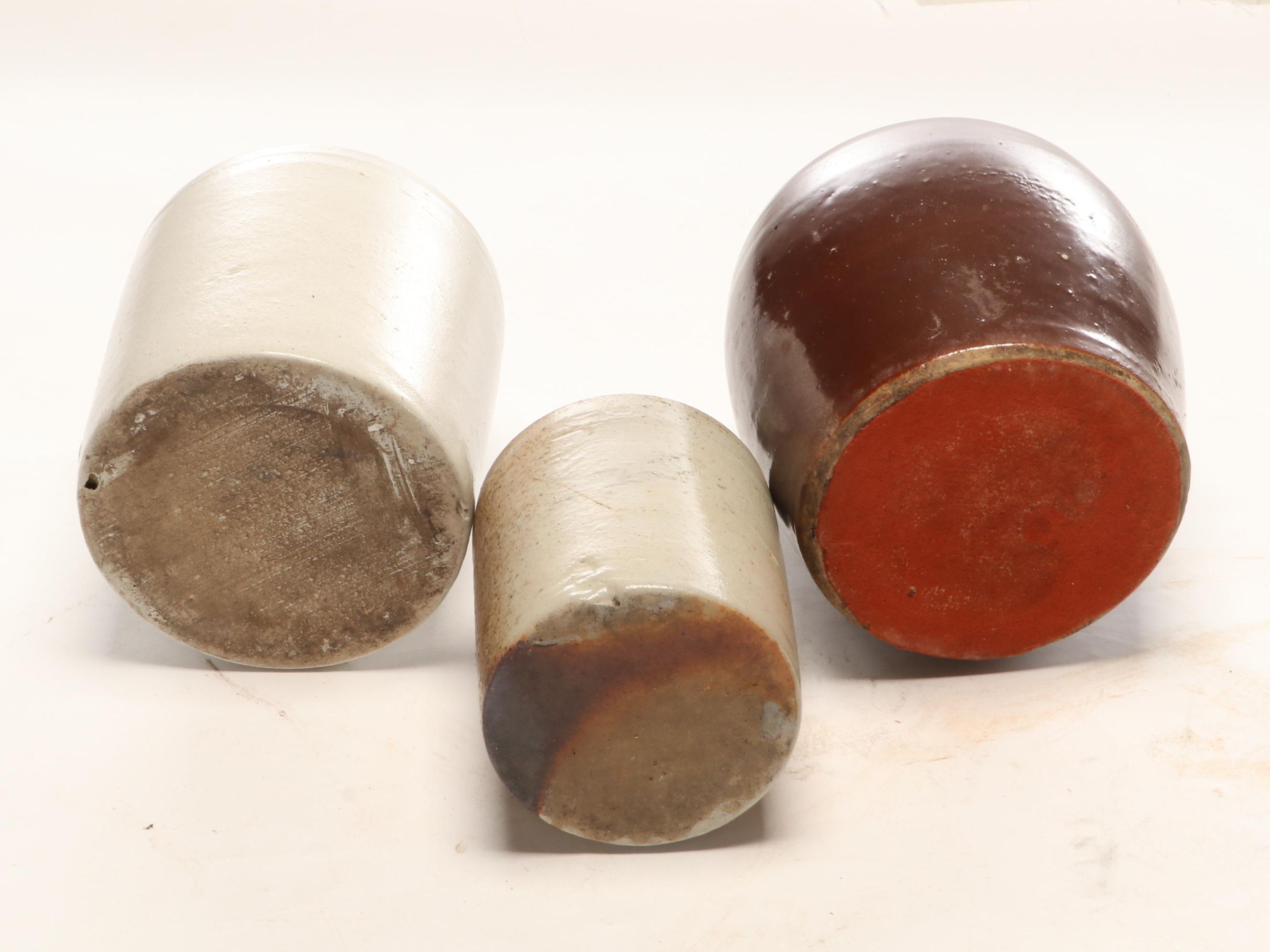 Salt Glazed Stoneware Jug and Canister Collection