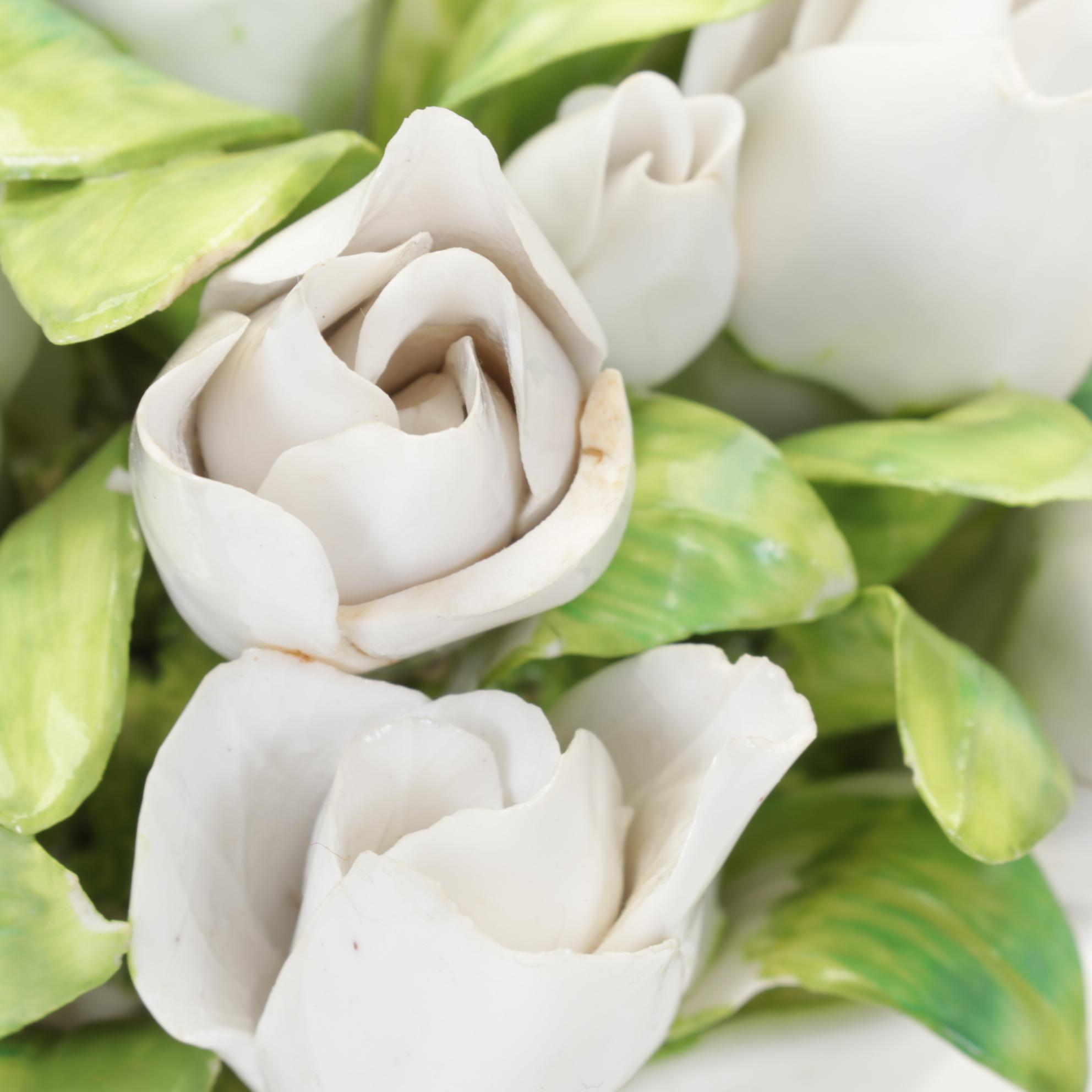 Limoges Hand-Painted Porcelain Platter with Other Wall Pocket and Tableware